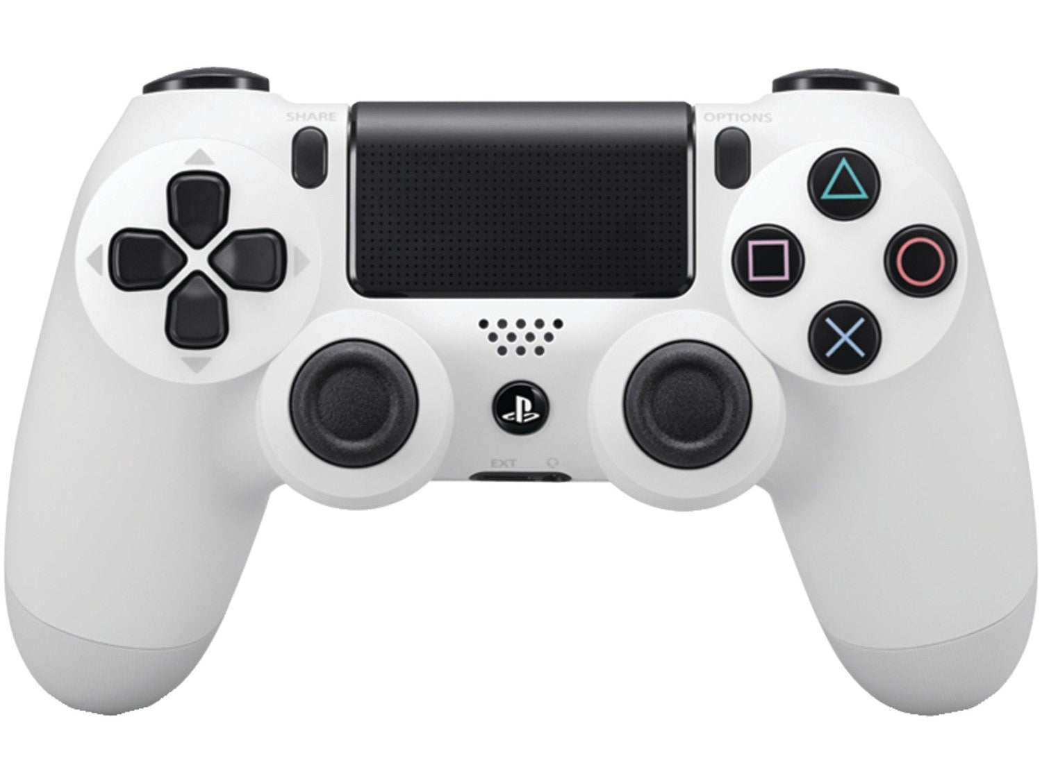 PlayStation 4 Dualshock 4 Wireless Controller - Glacier White PS4 - Video Game Accessory - Used - CaveGamers