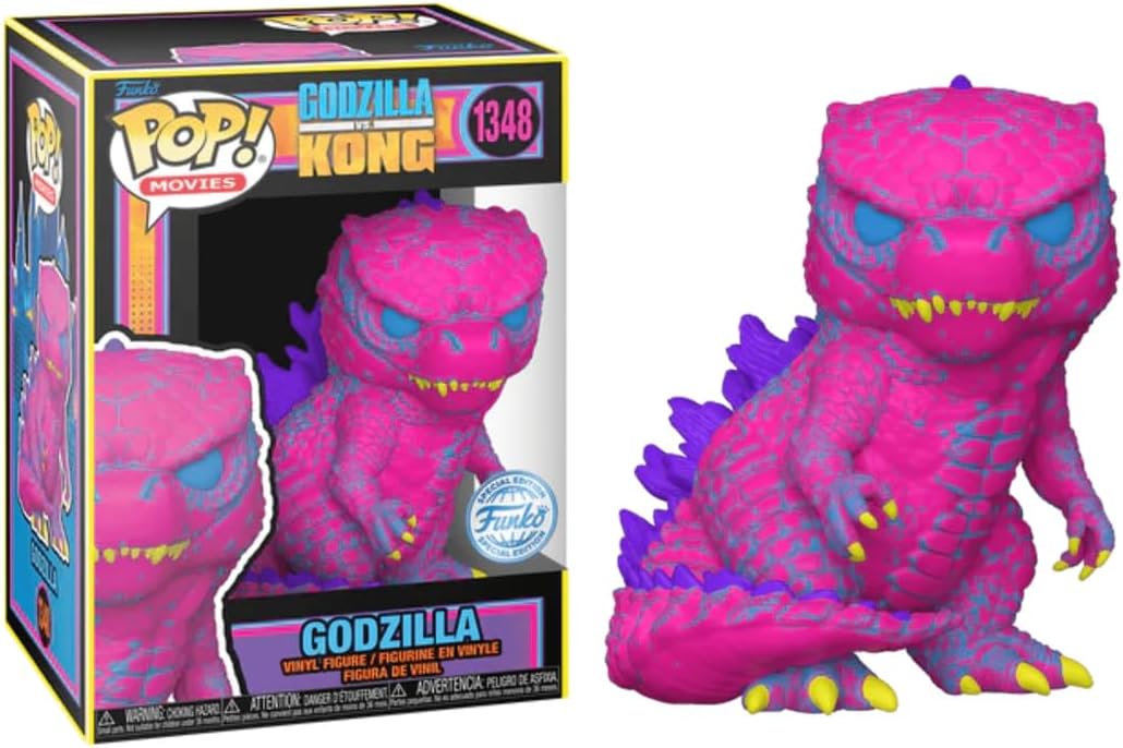 Godzilla vs. Kong Godzilla Black Light Funko Pop! Vinyl Figure #1348 - Entertainment Earth Exclusive