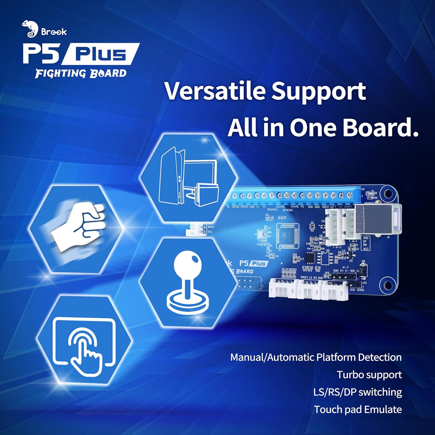 Brook P5 Plus Fighting board - Video Game Accessory - New - CaveGamers - Image 6