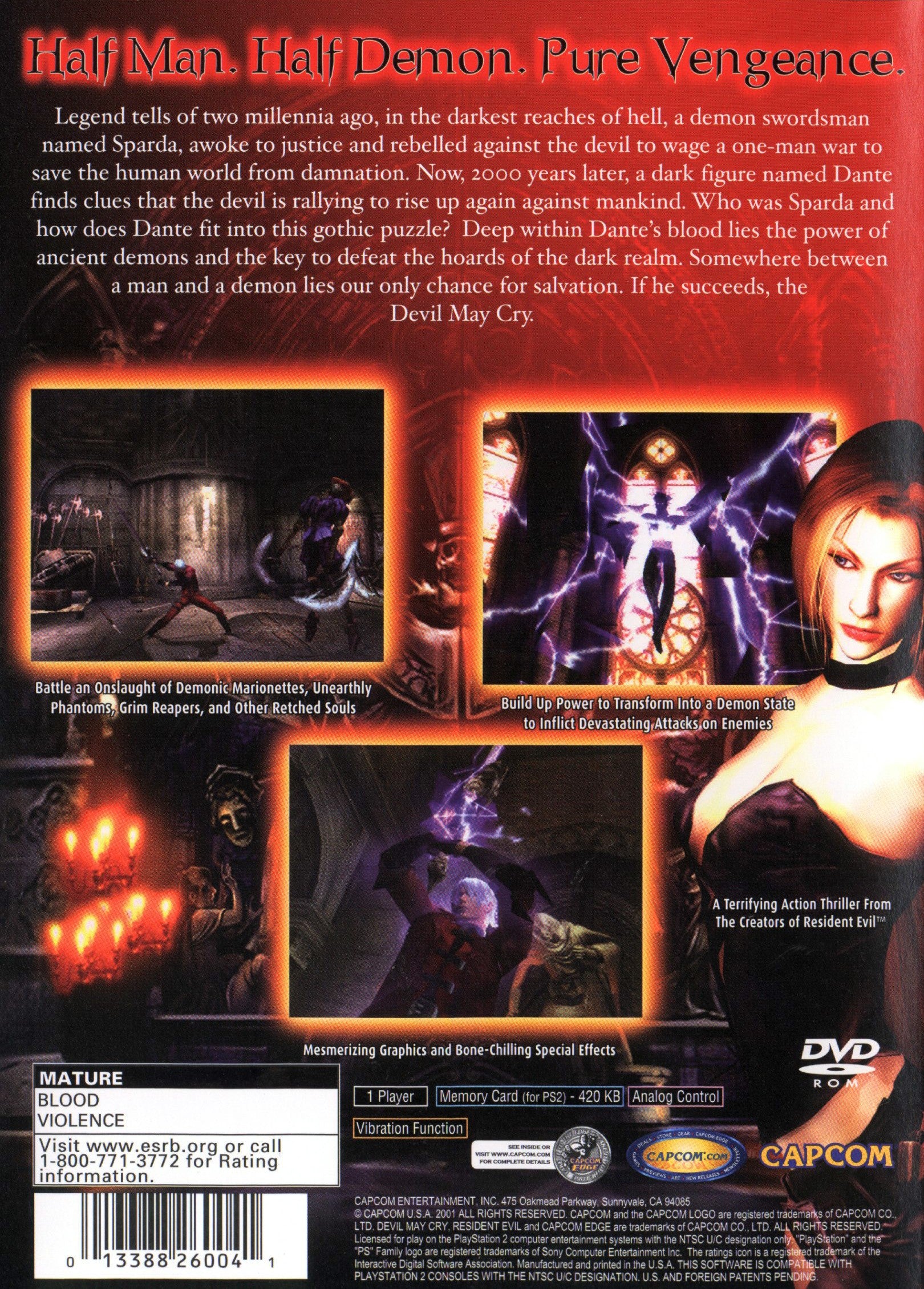 Devil May Cry PS2 - Video Game - Used - CaveGamers - Image 2