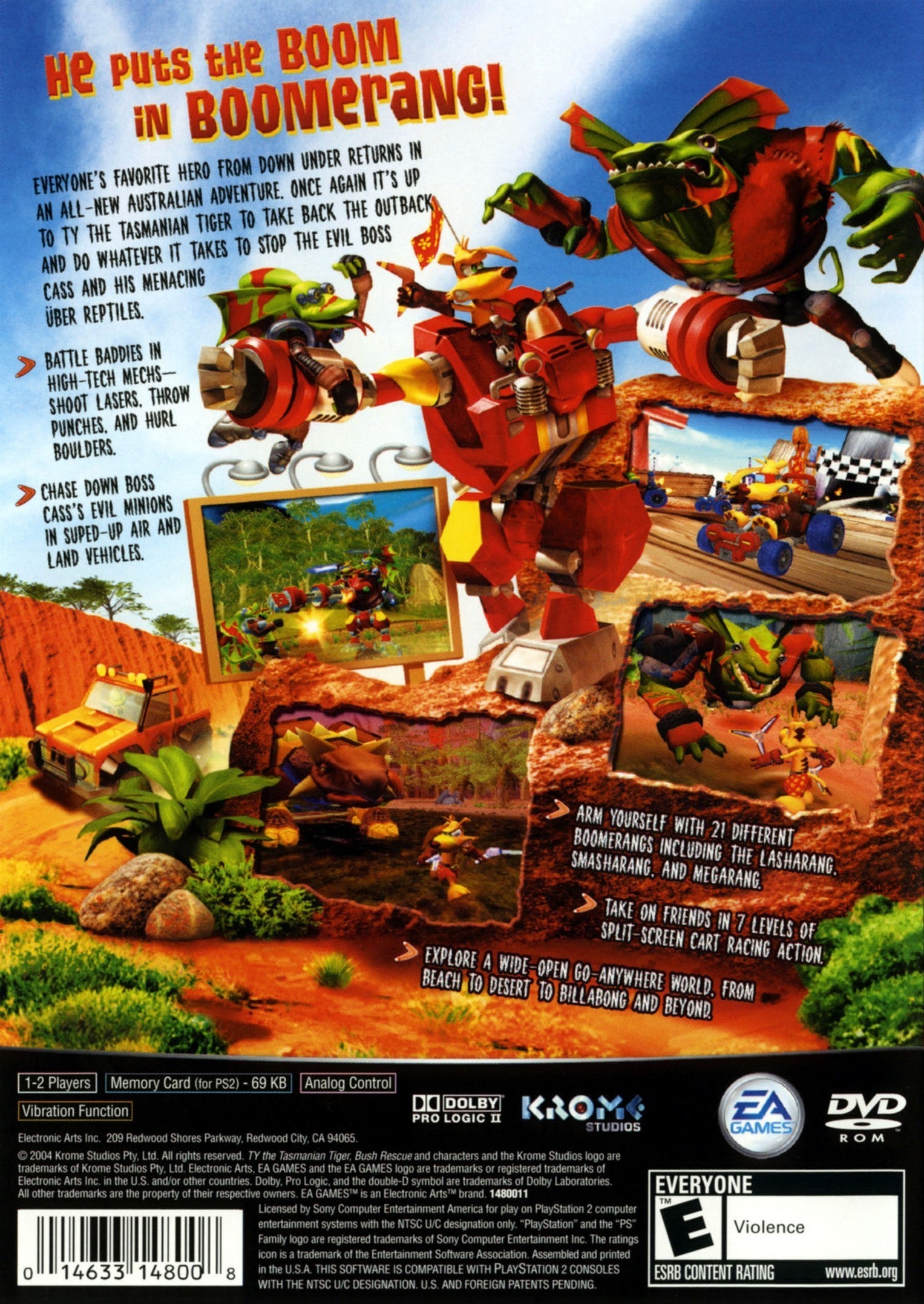 Ty the Tasmanian Tiger 2: Bush Rescue PS2 - Video Game - Used - CaveGamers - Image 2