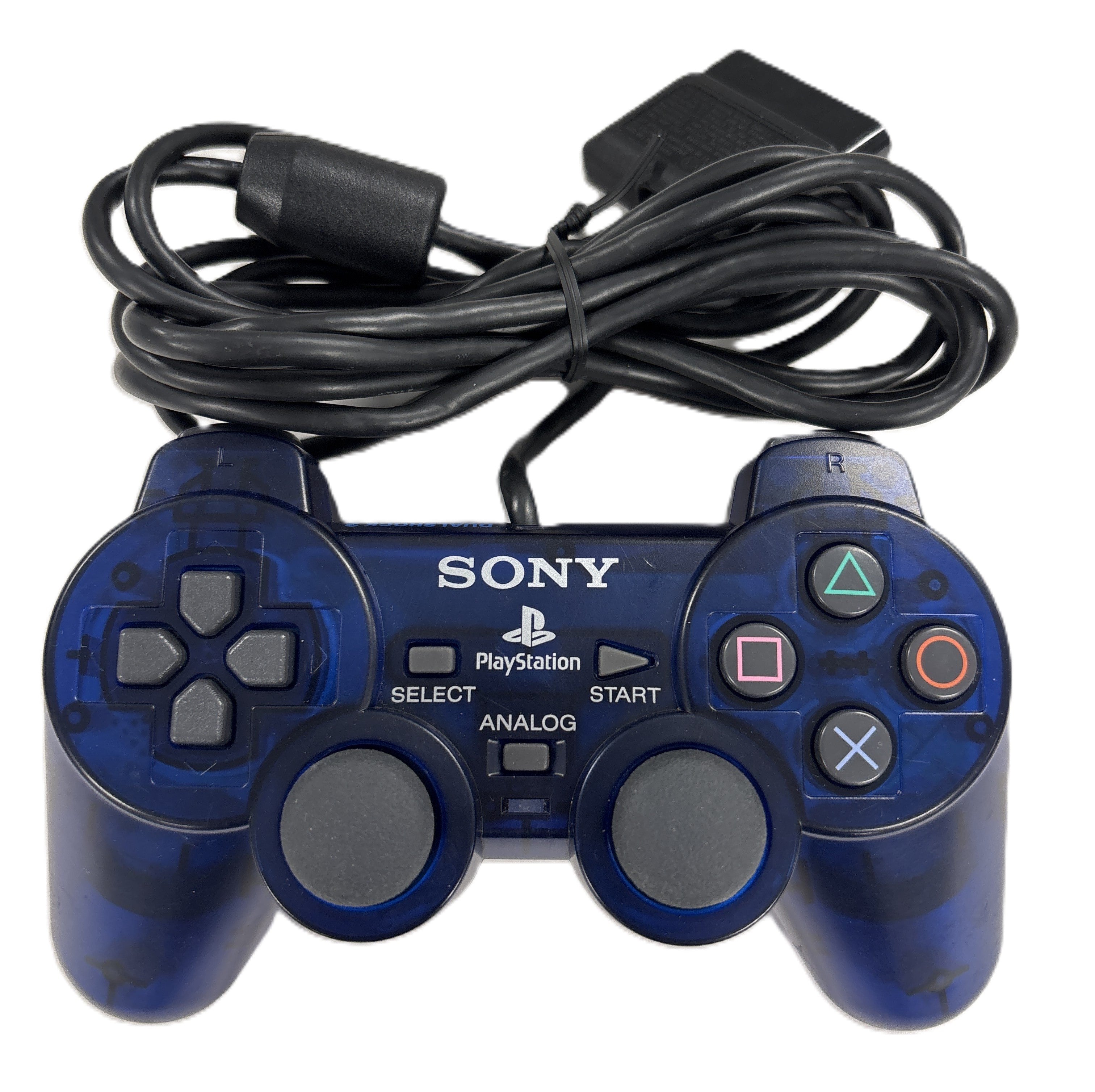 PlayStation 2 Dualshock 2 Controller - Midnight Blue PS2 - Video Game Accessory - Used - CaveGamers - Image 2