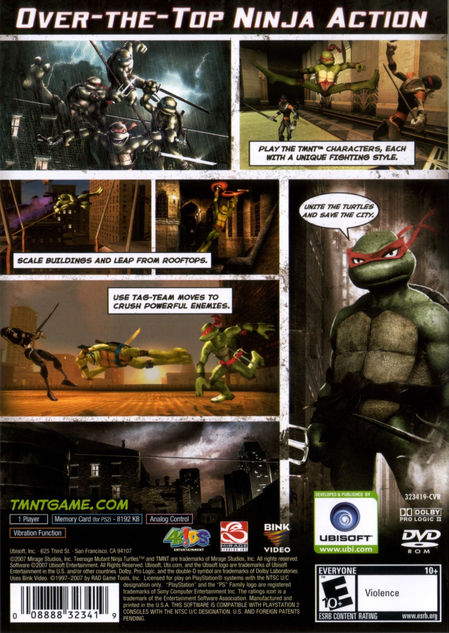 TMNT PS2 - Video Game - Used - CaveGamers - Image 2