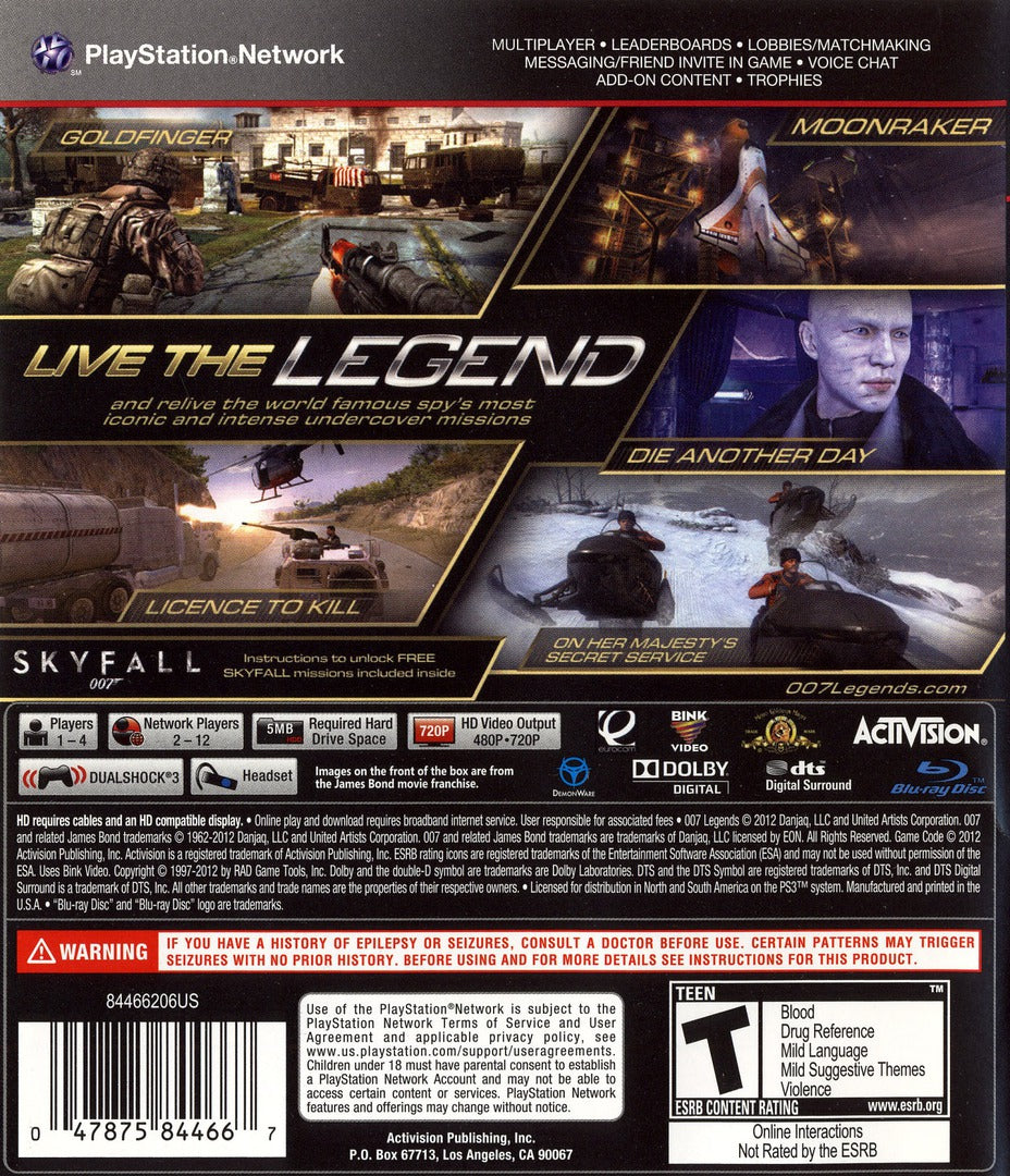 007 Legends PS3 - Video Game - Used - CaveGamers - Image 2