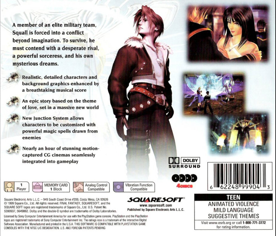Final Fantasy VIII [4 Discs]