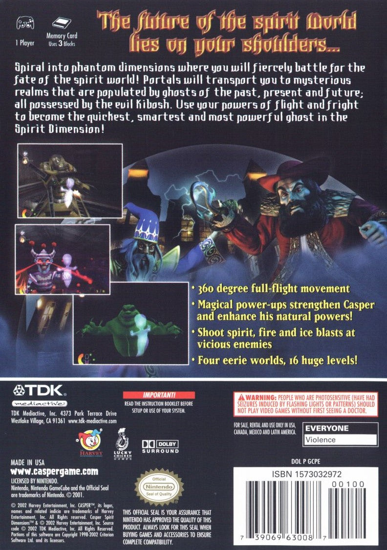 Casper Spirit Dimensions