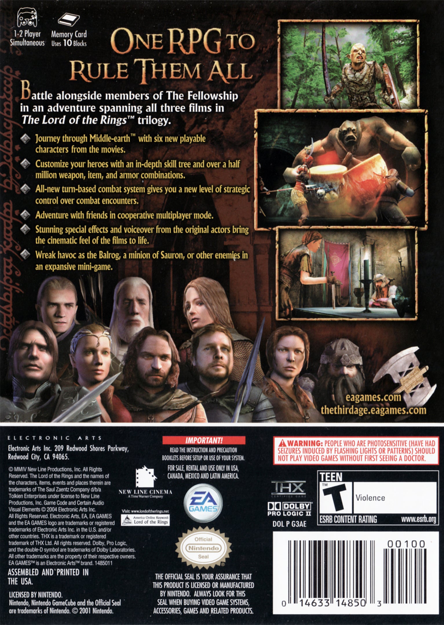 The Lord of the Rings: The Third Age [2 Discs]