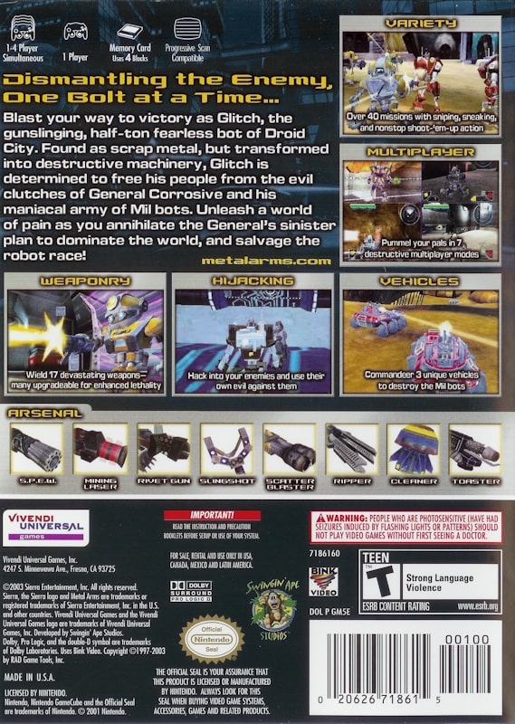 Metal Arms Glitch in the System