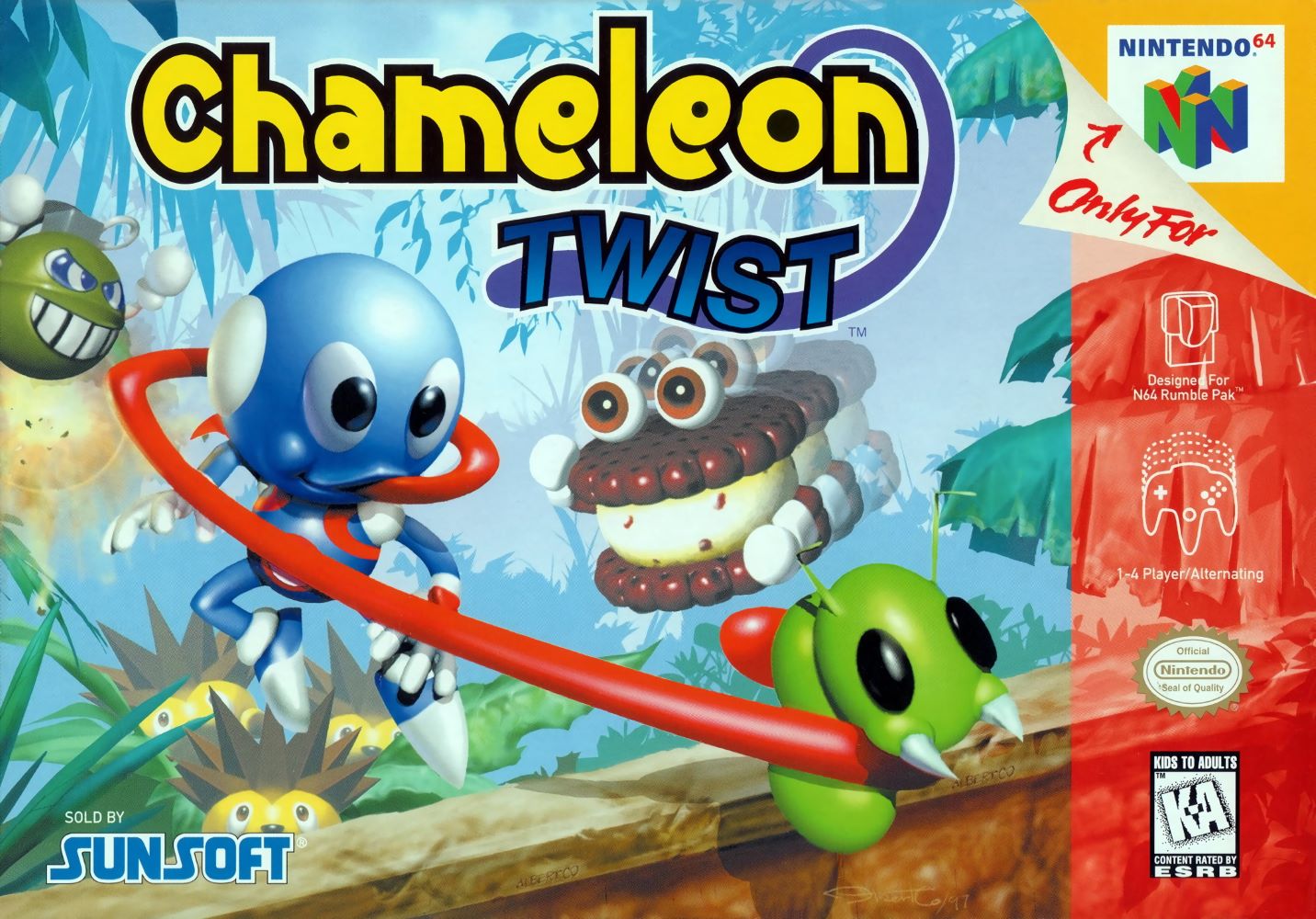Chameleon Twist N64 - Video Game - Used - CaveGamers