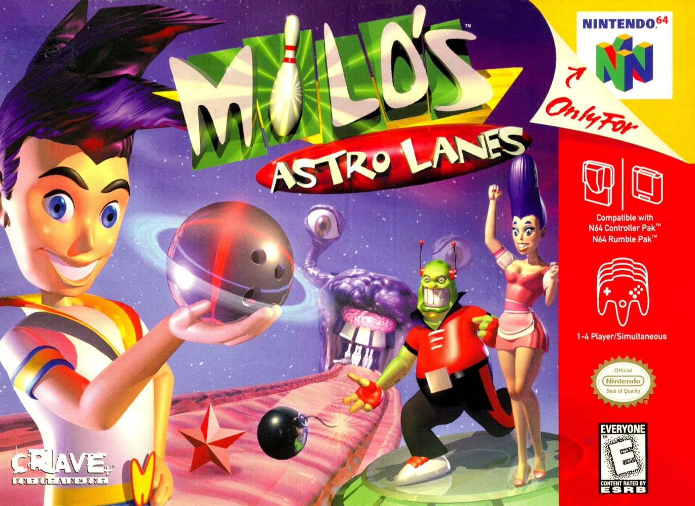 Milo's Astro Lanes N64 - Video Game - Used - CaveGamers