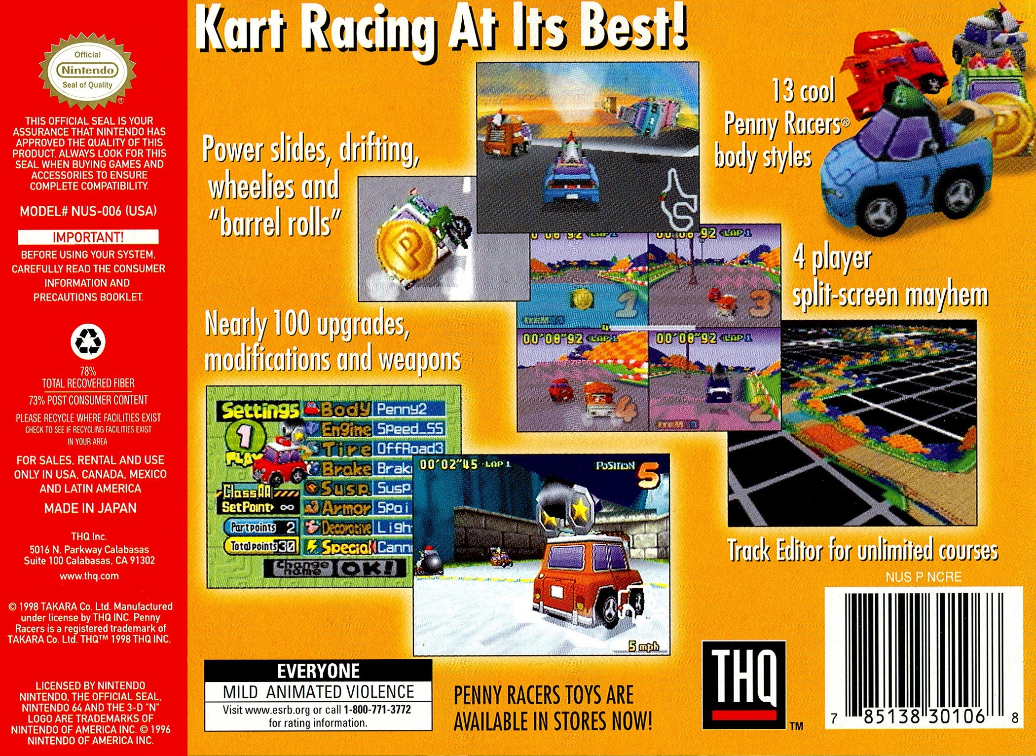 Penny Racers N64 - Video Game - Used - CaveGamers - Image 2