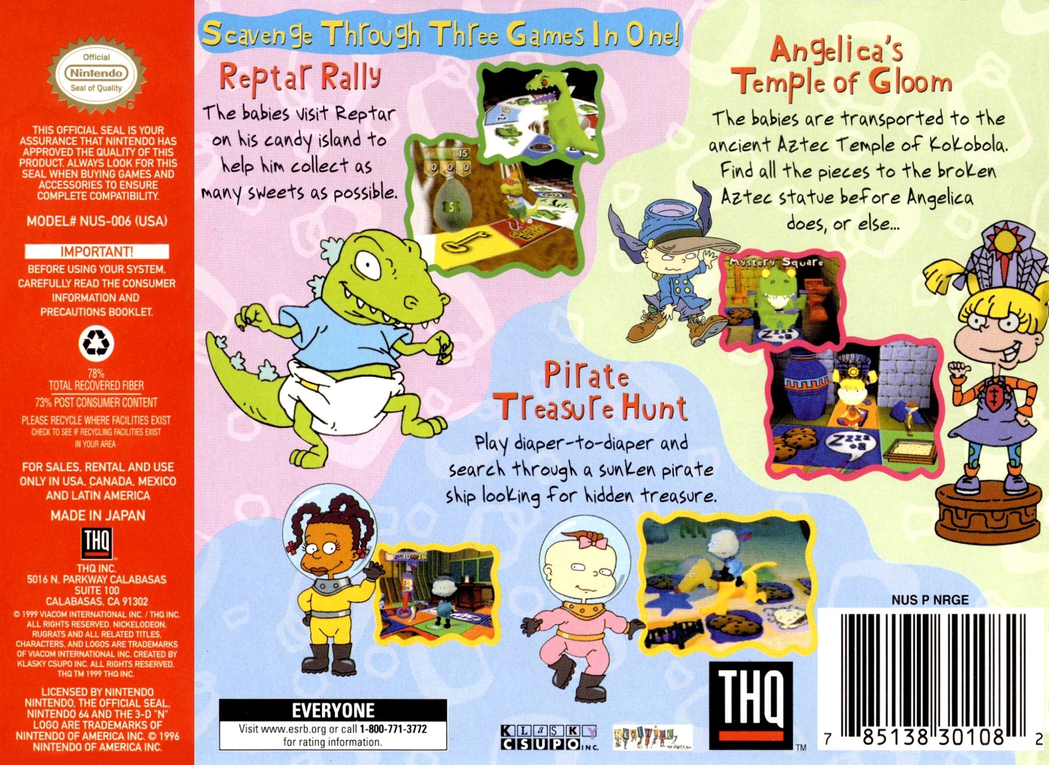 Rugrats Scavenger Hunt N64 - Video Game - Used - CaveGamers - Image 2