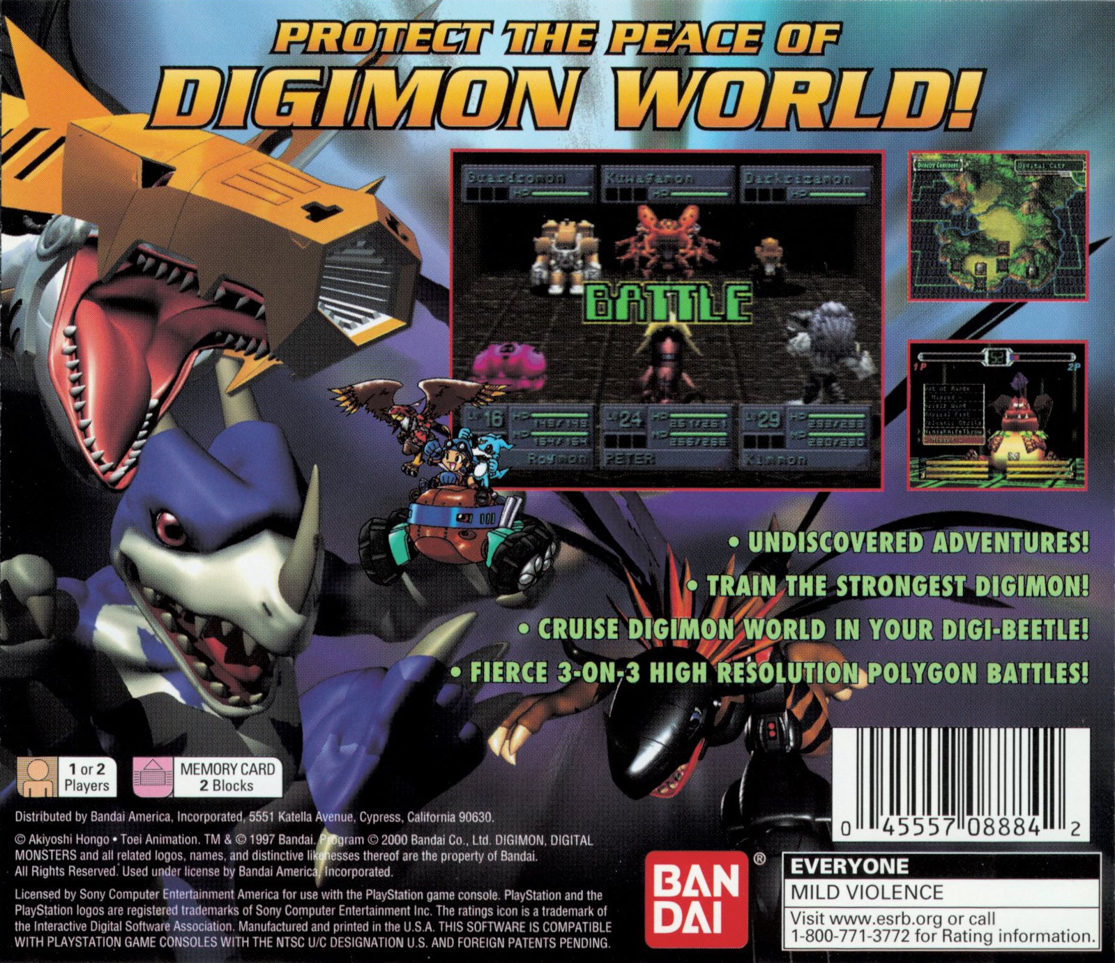 Digimon World 2 Playstation - Video Game - Used - CaveGamers - Image 2