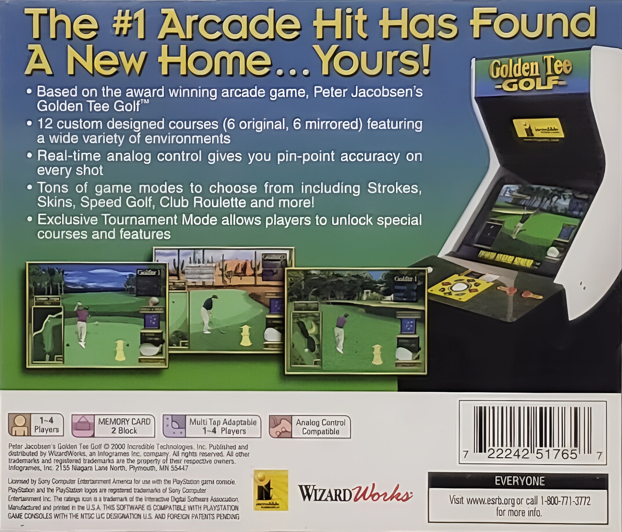 Golden Tee Golf Playstation - Video Game - Used - CaveGamers - Image 2