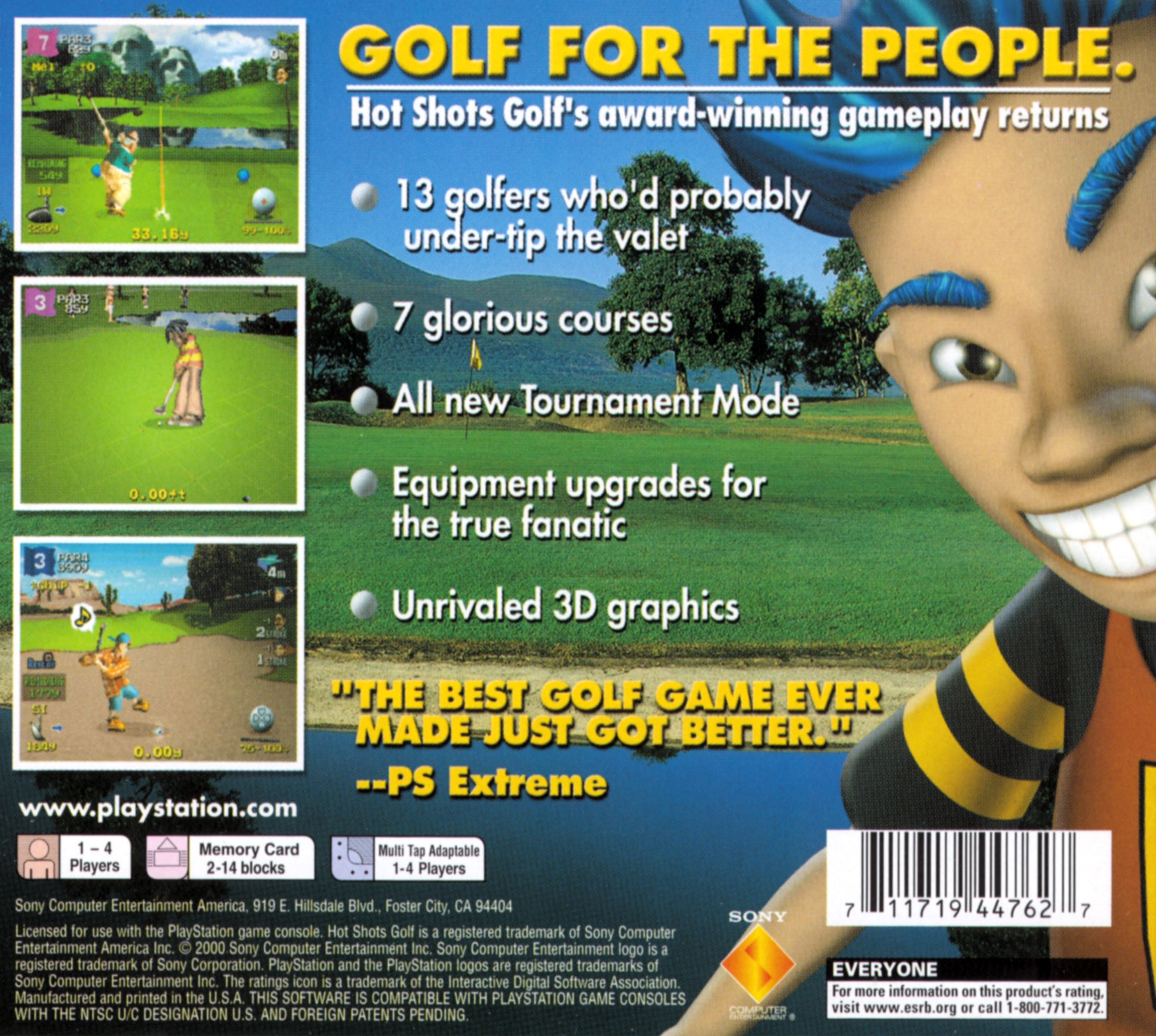 Hot Shots Golf 2 Playstation - Video Game - Used - CaveGamers - Image 2