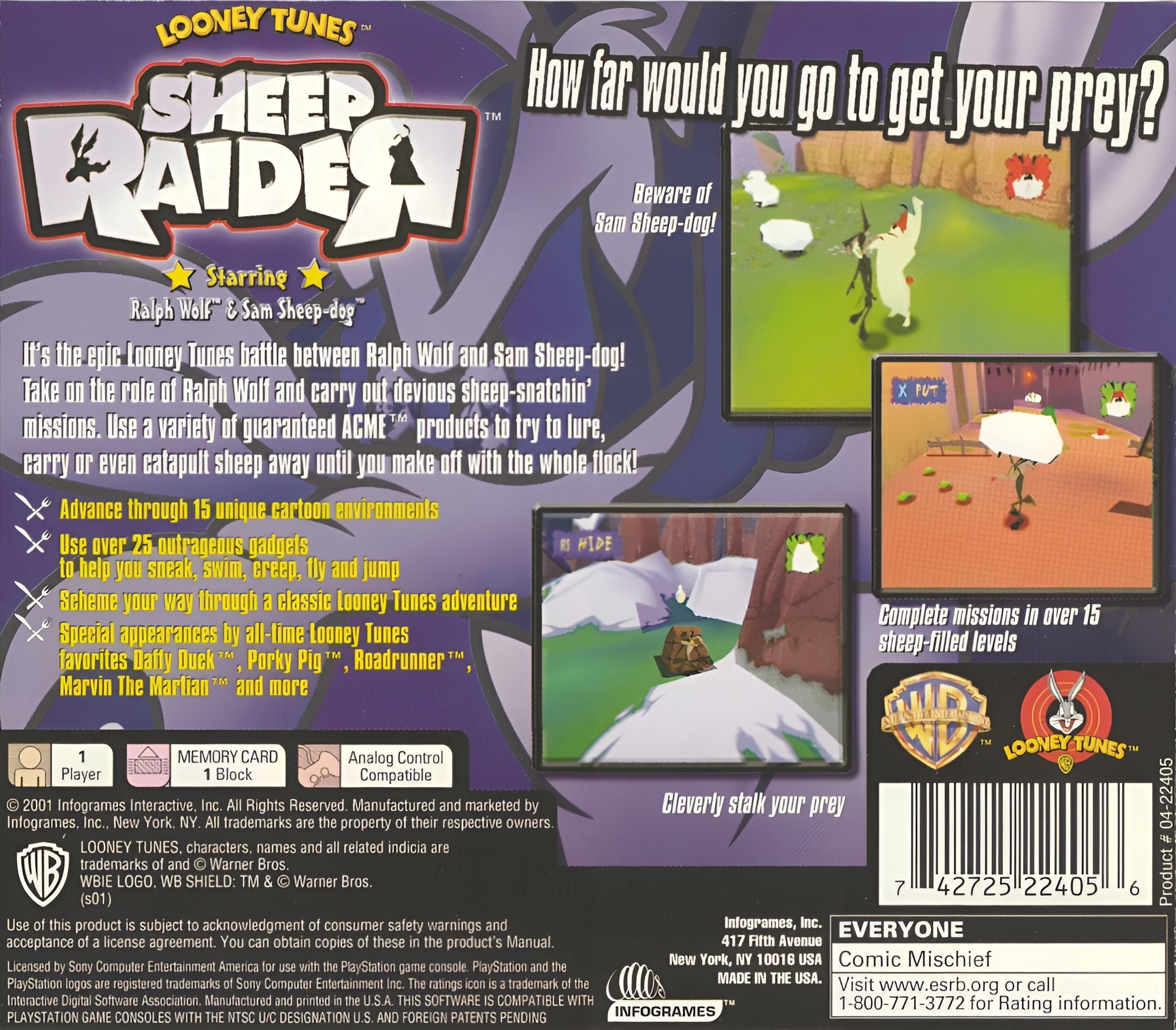 Sheep Raider Playstation - Video Game - Used - CaveGamers - Image 2