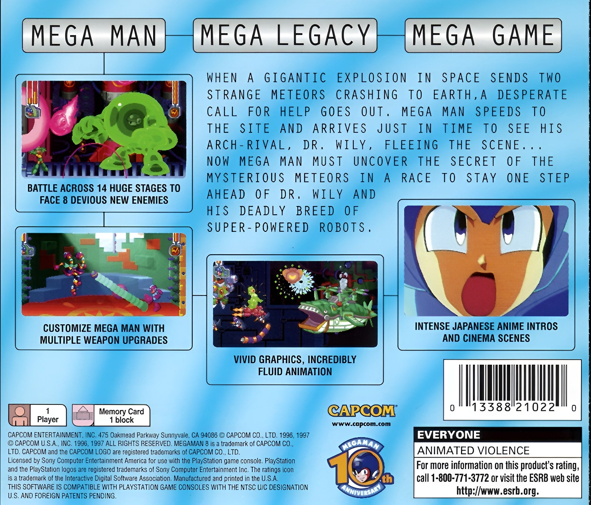 Mega Man 8 Playstation - Video Game - Used - CaveGamers - Image 2