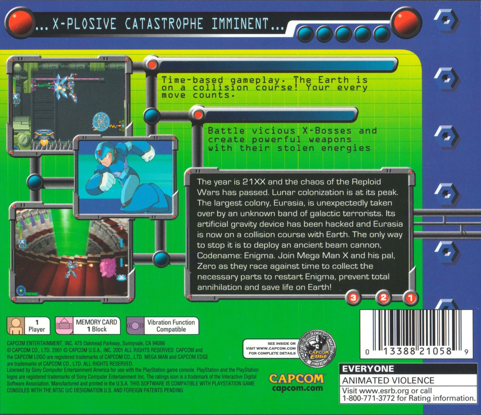 Mega Man X5 Playstation - Video Game - Used - CaveGamers - Image 2