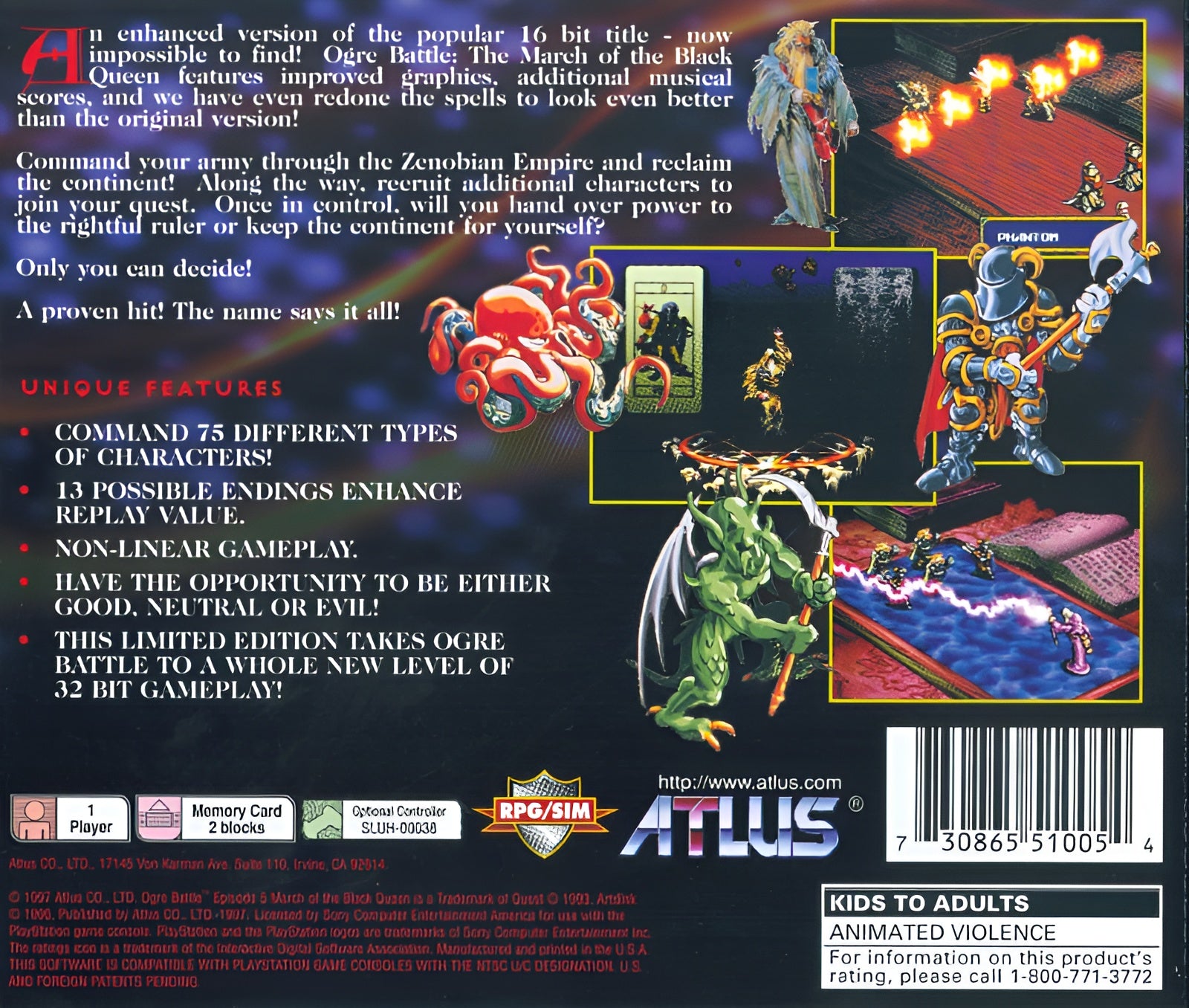 Ogre Battle Playstation - Video Game - Used - CaveGamers - Image 2