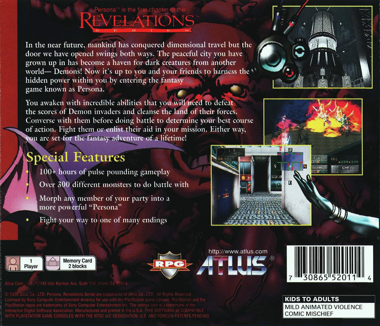 Persona Revelations Series Playstation - Video Game - Used - CaveGamers - Image 2