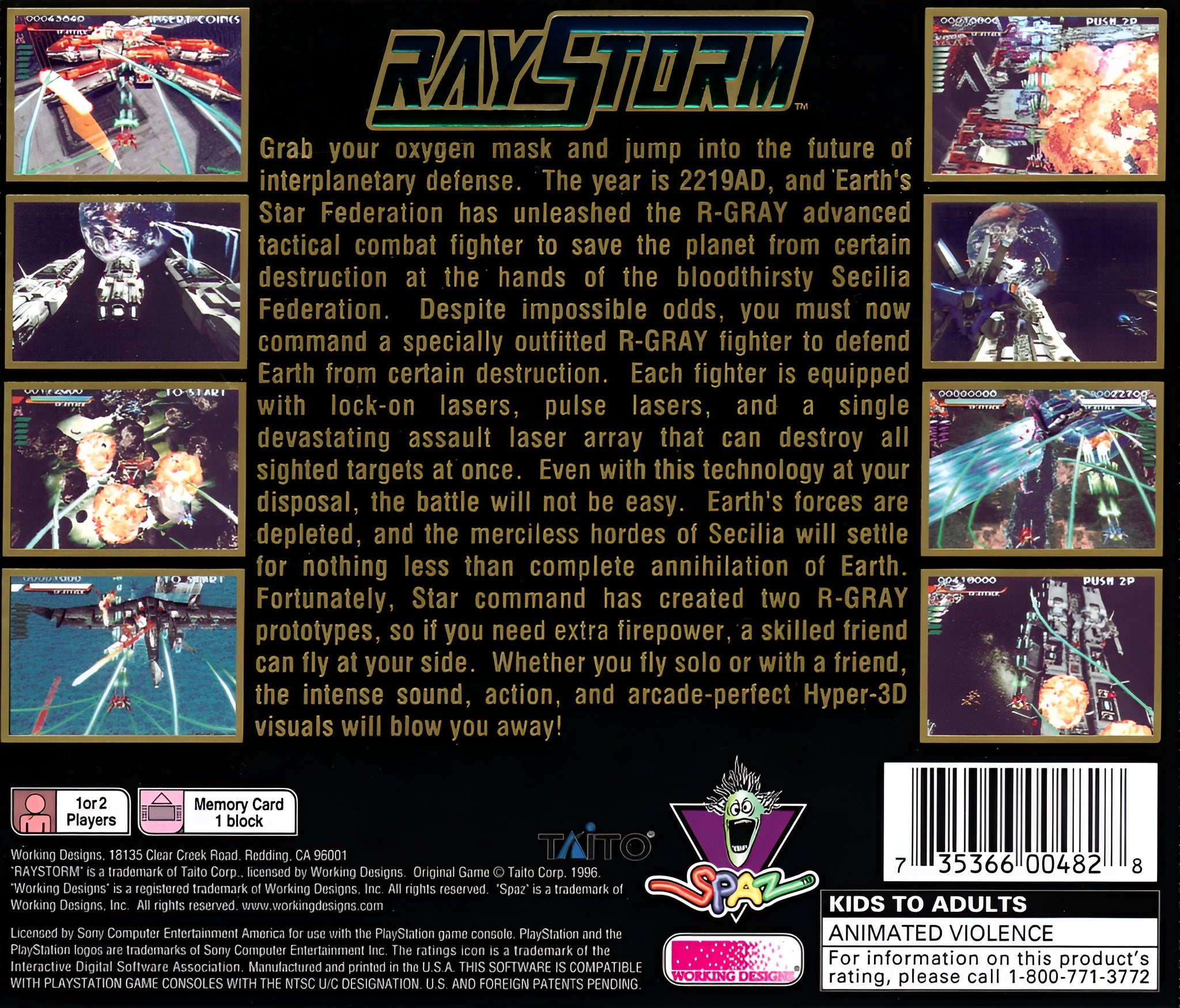 Raystorm Playstation - Video Game - Used - CaveGamers - Image 2