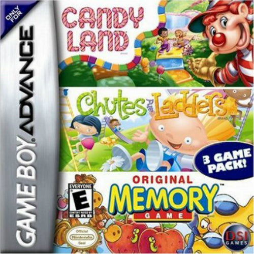 Candy Land + Chutes and Ladders + Original Memory Game Game Boy Advance - Video Game - Used - CaveGamers