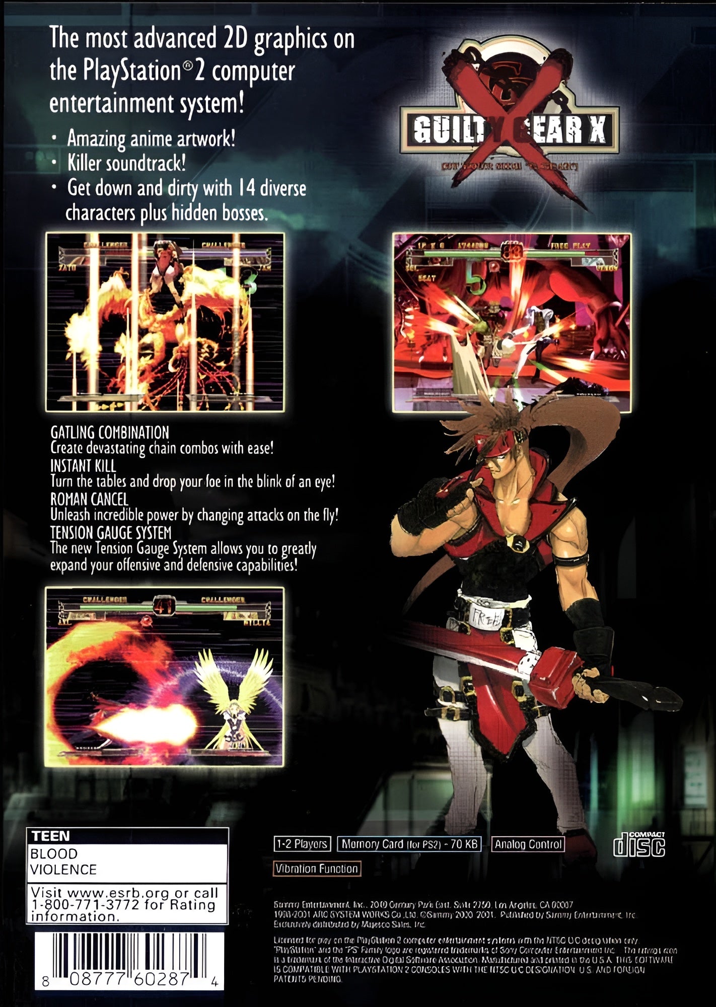 Guilty Gear X PS2 - Video Game - Used - CaveGamers - Image 2
