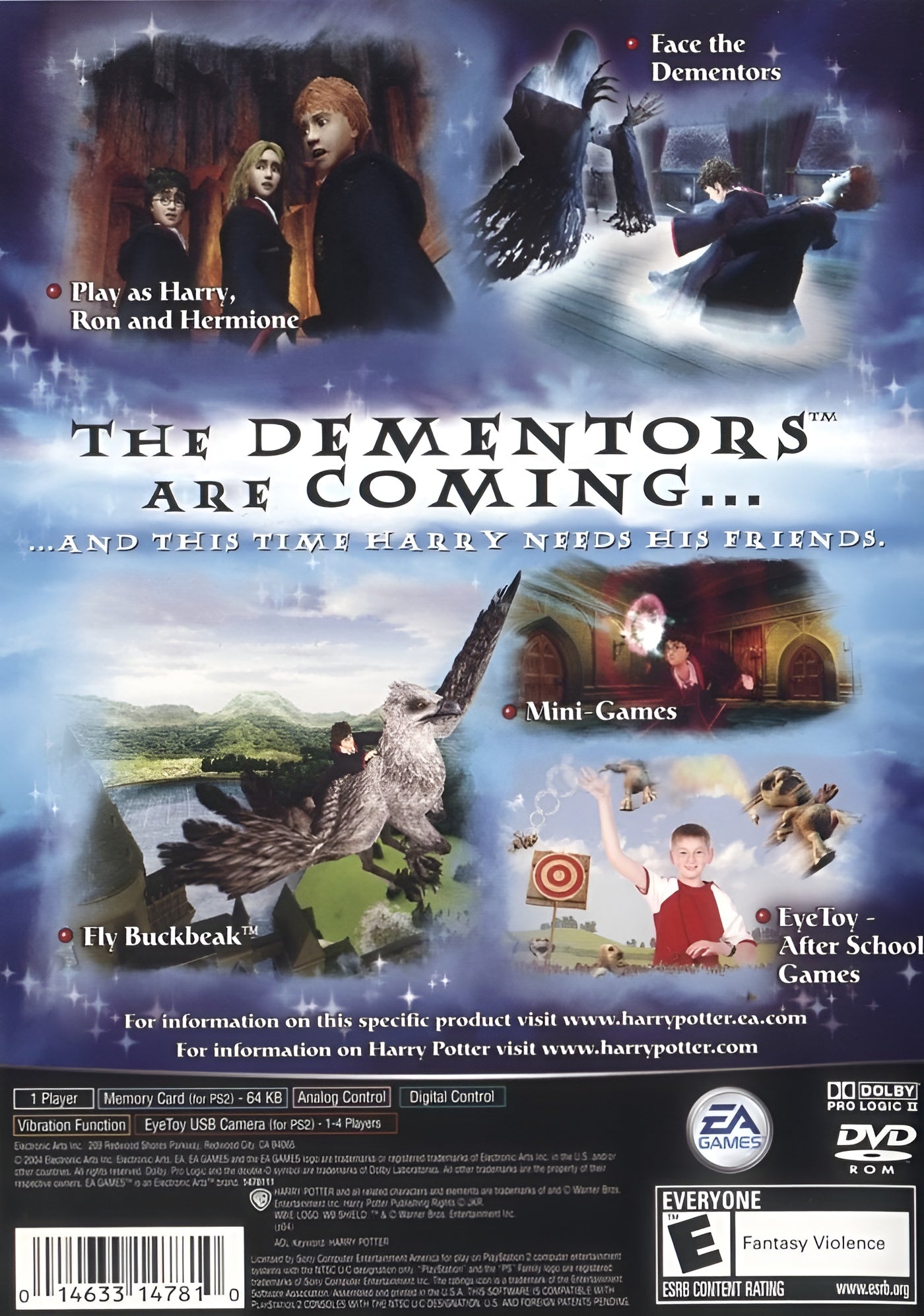Harry Potter and the Prisoner of Azkaban PS2 - Video Game - Used - CaveGamers - Image 2