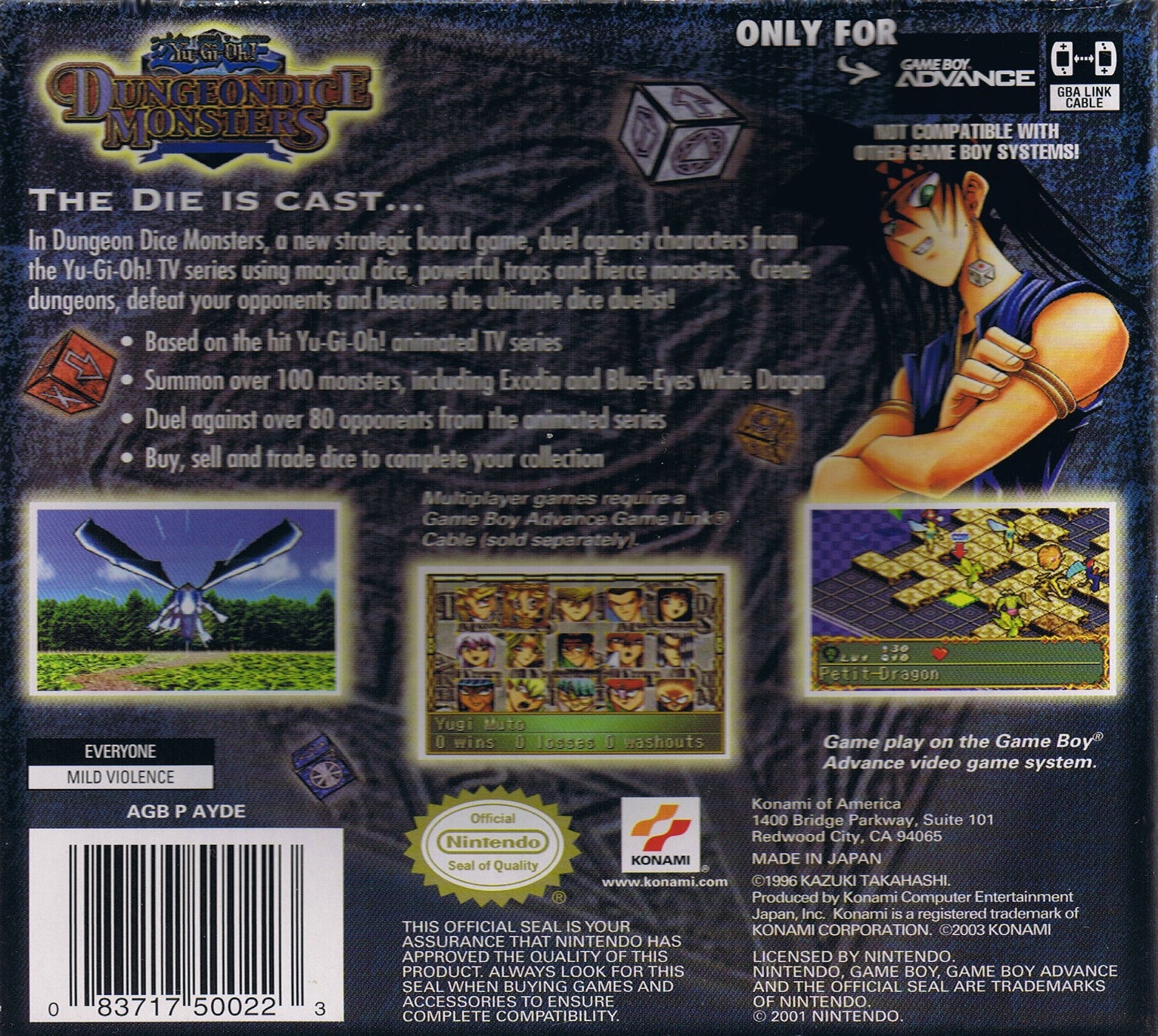 Yu-Gi-Oh! Dungeon Dice Monsters Game Boy Advance - Video Game - Used - CaveGamers - Image 2