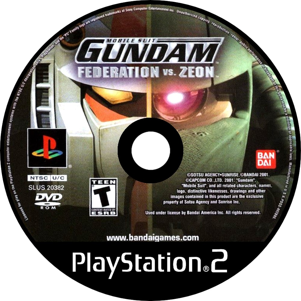 Mobile Suit Gundam Federation vs Zeon PS2 - Video Game - Used - CaveGamers - Image 3
