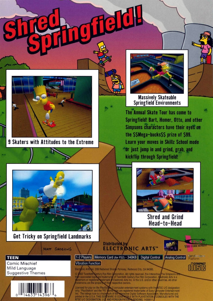 The Simpsons Skateboarding