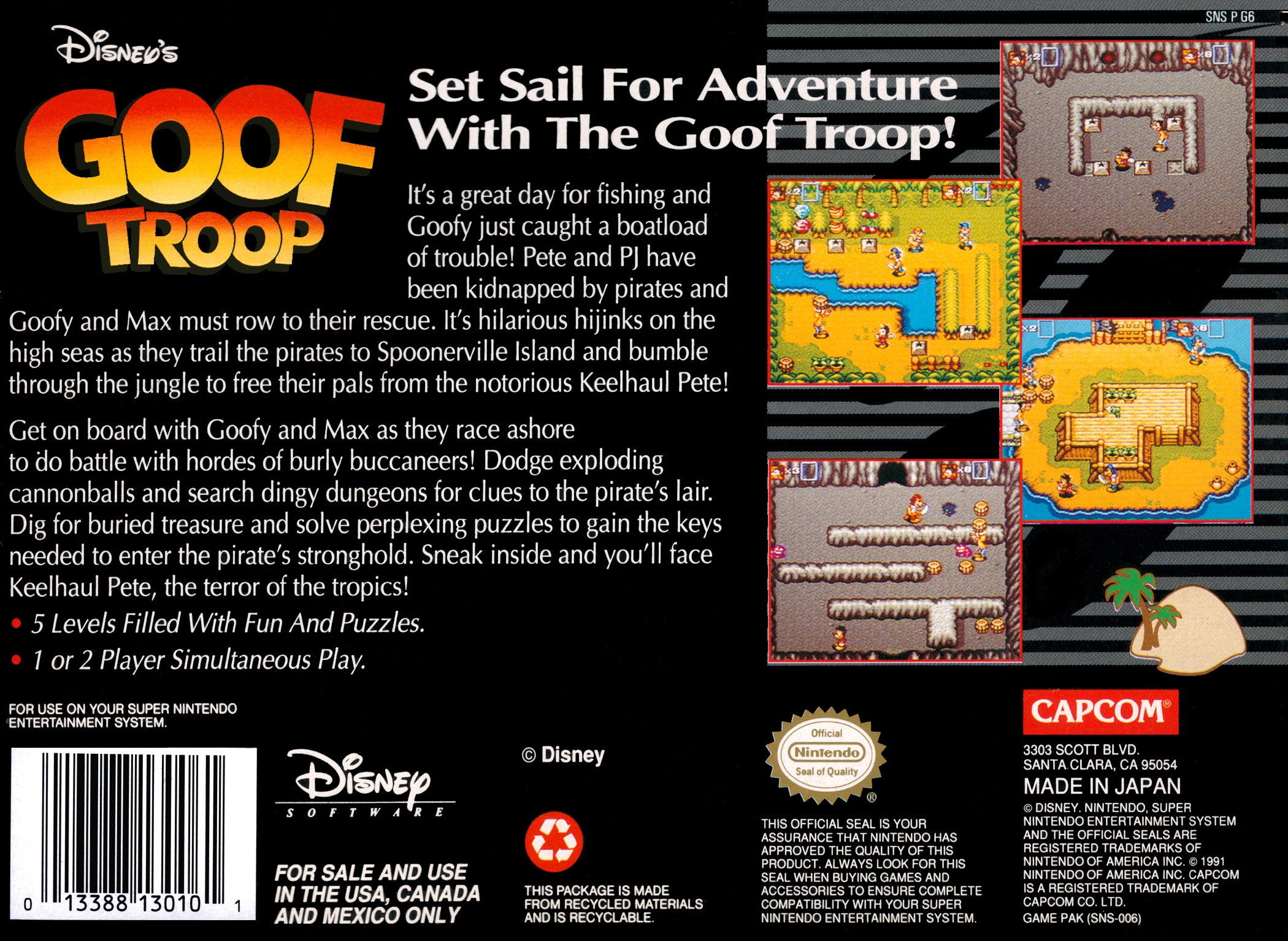 Goof Troop SNES - Video Game - Used - CaveGamers - Image 2