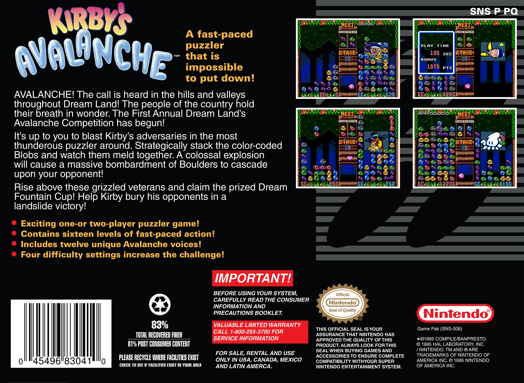 Kirby's Avalanche
