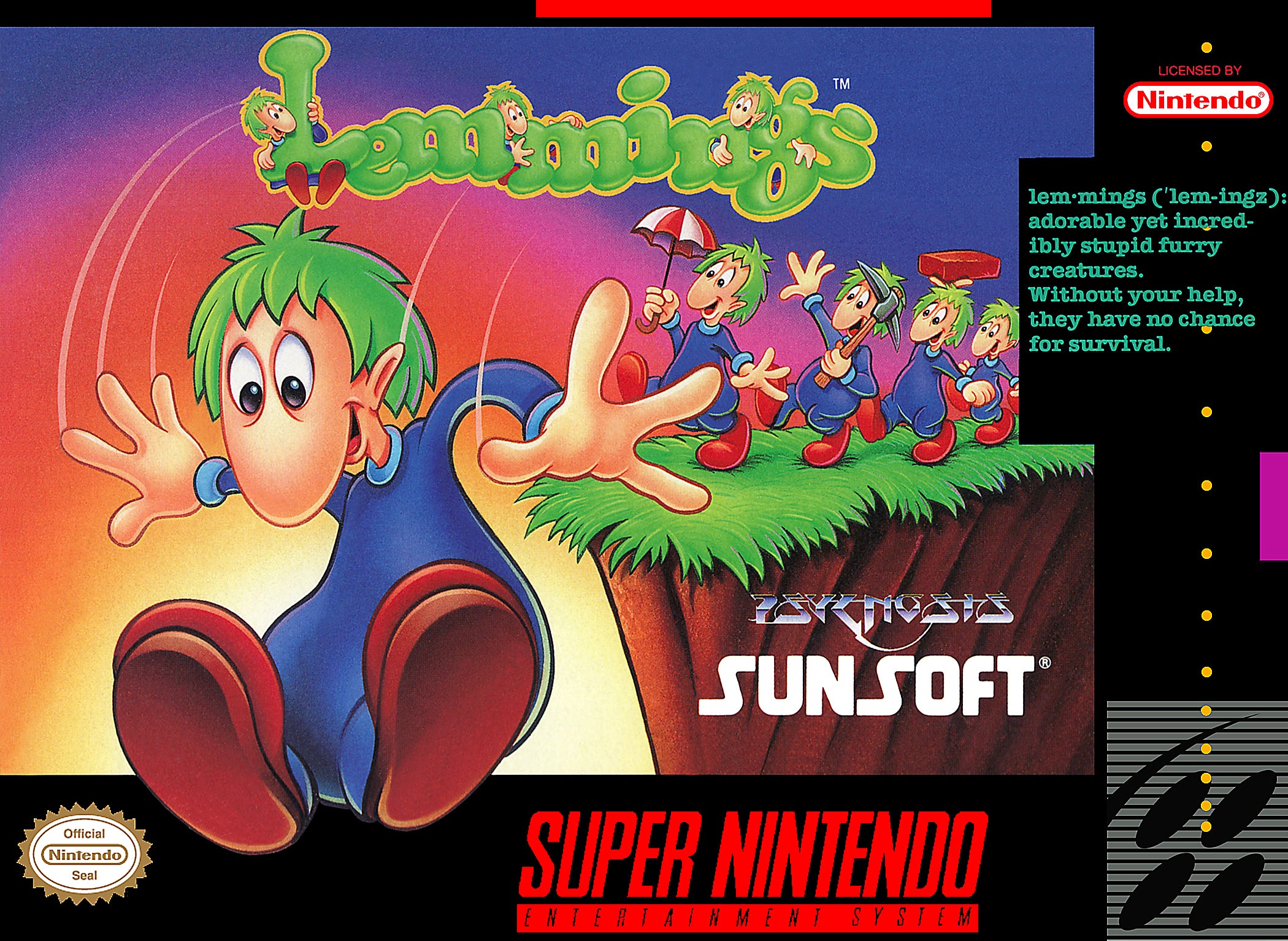 Lemmings SNES - Video Game - Used - CaveGamers