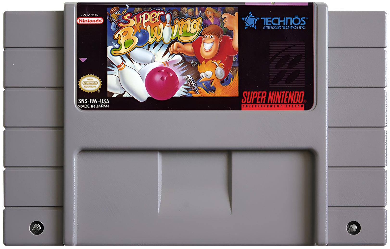 Super Bowling SNES - Video Game - Used - CaveGamers - Image 3