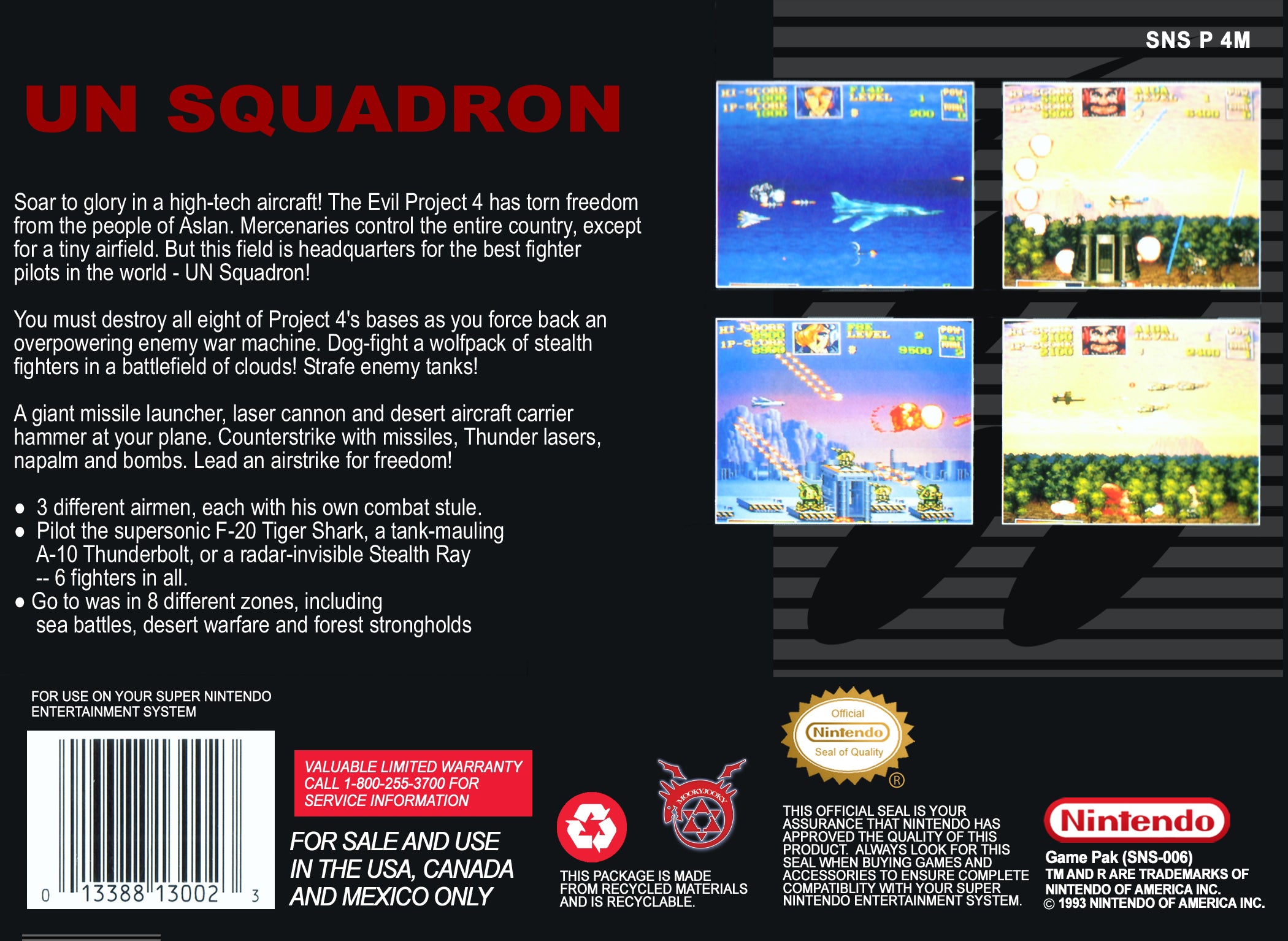 UN Squadron SNES - Video Game - Used - CaveGamers - Image 2