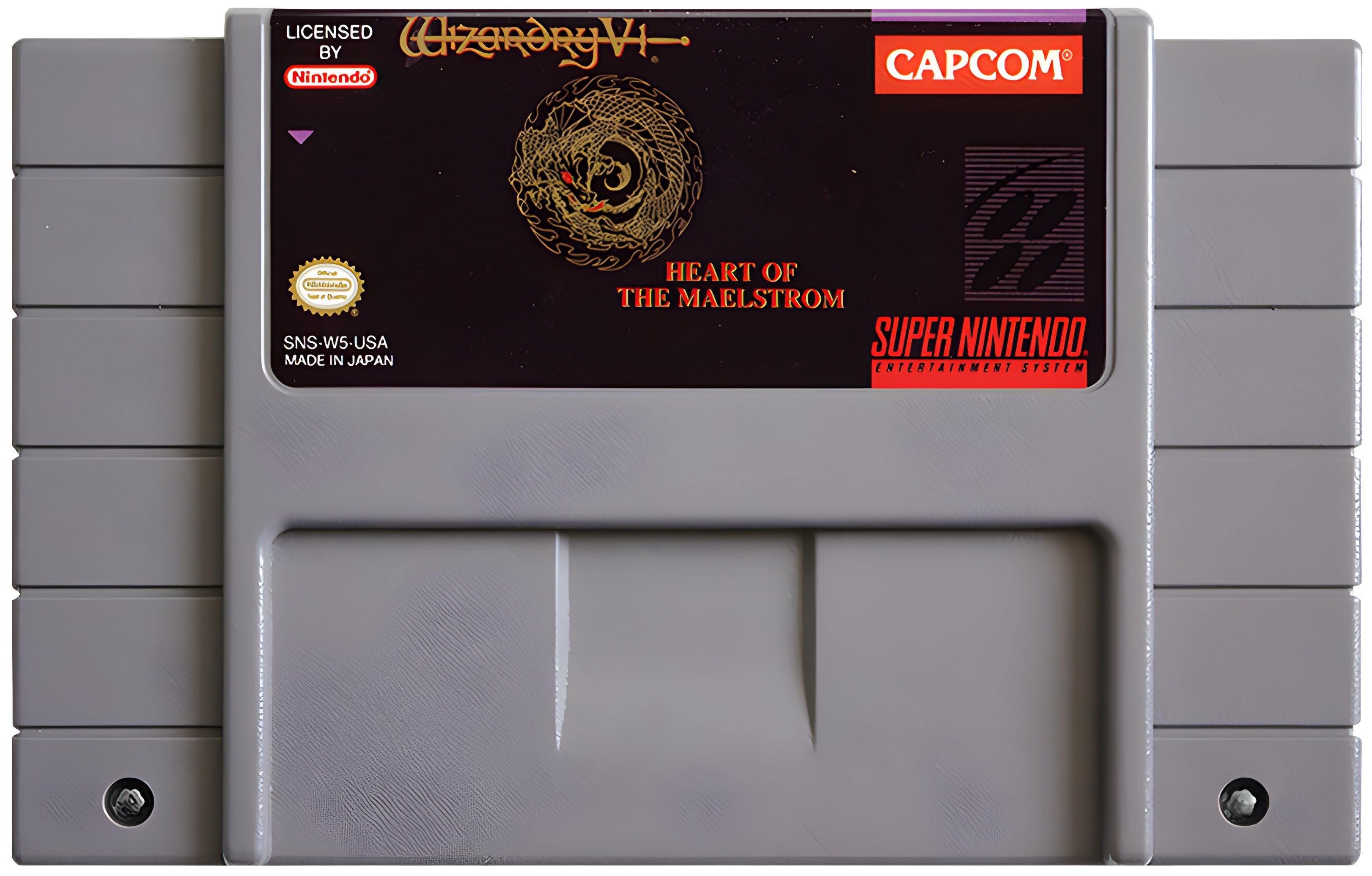 Wizardry V Heart of the Maelstrom SNES - Video Game - Used - CaveGamers - Image 3