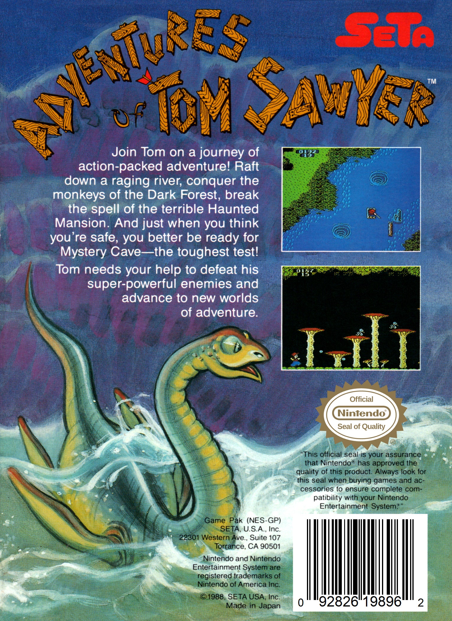 Adventures of Tom Sawyer NES - Video Game - Used - CaveGamers - Image 2