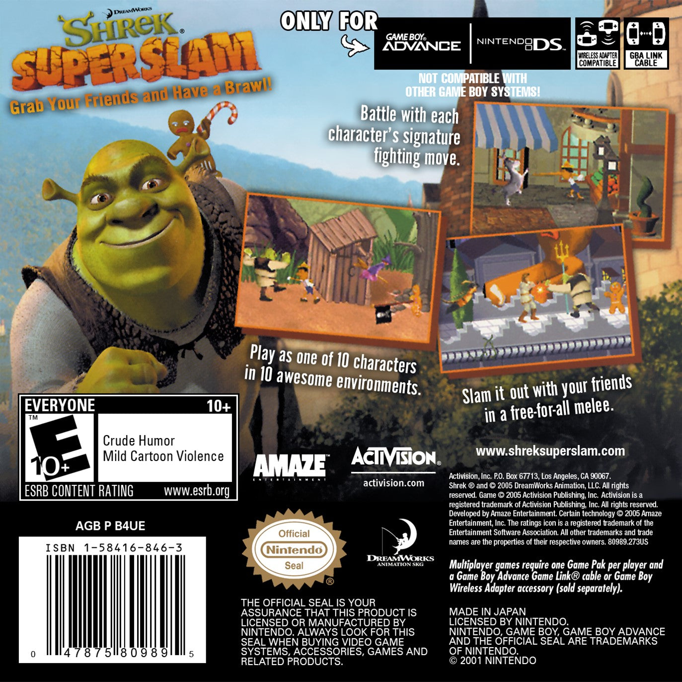Shrek Super Slam Game Boy Advance - Video Game - Used - CaveGamers - Image 2