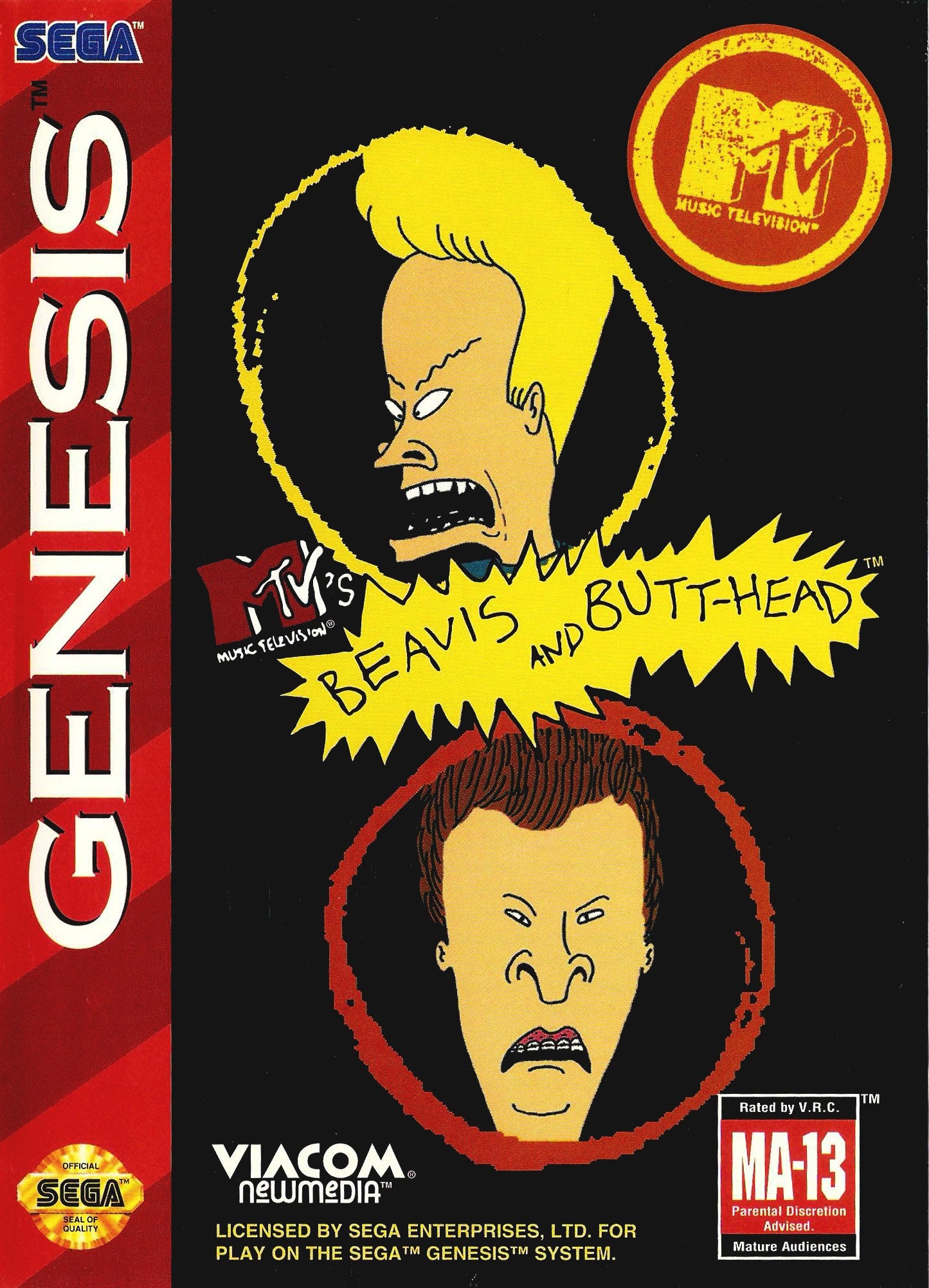 Beavis and Butthead Genesis - Video Game - Used - CaveGamers