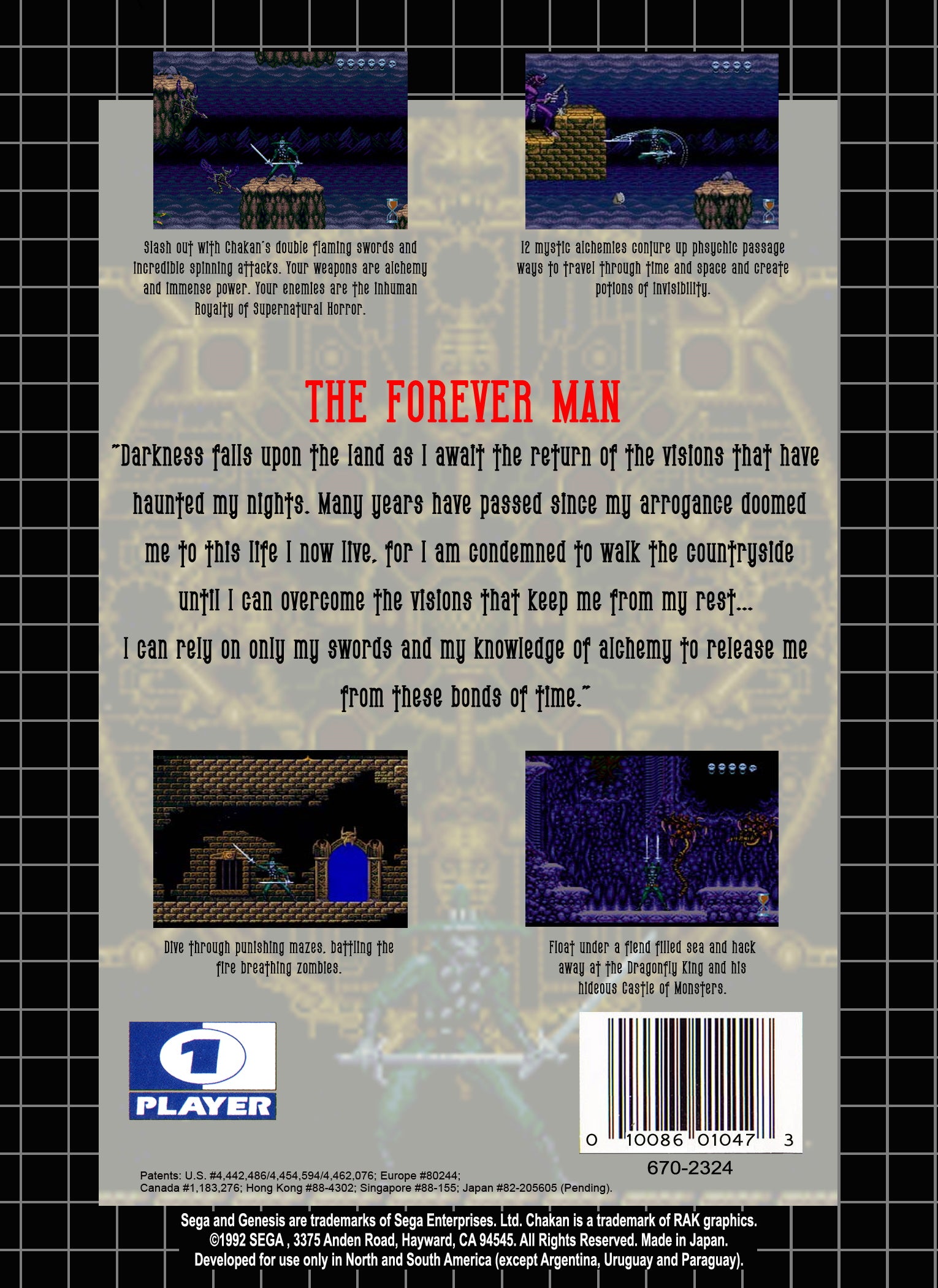 Chakan Genesis - Video Game - Used - CaveGamers - Image 2