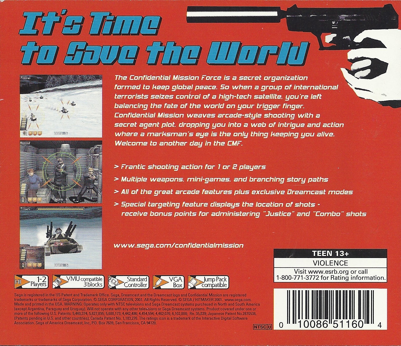 Confidential Mission DreamCast - Video Game - Used - CaveGamers - Image 2