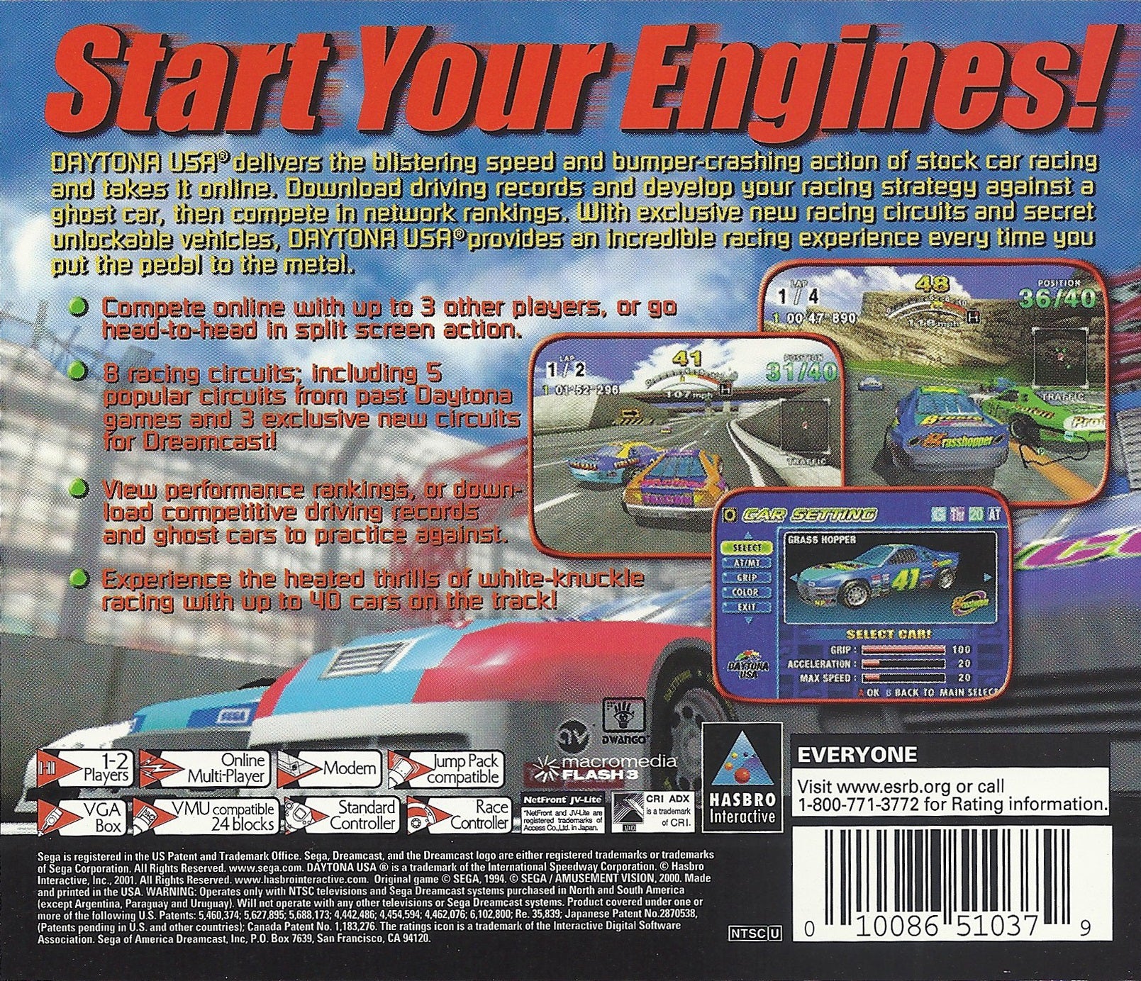 Daytona USA DreamCast - Video Game - Used - CaveGamers - Image 2