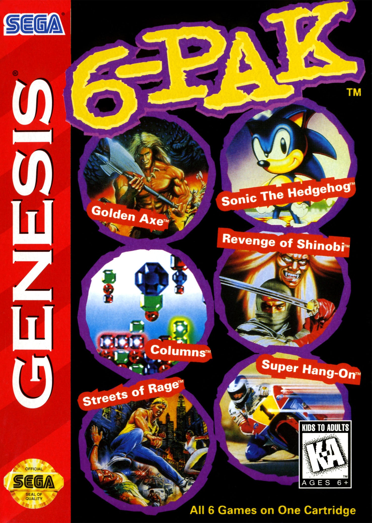 6-Pak Genesis - Video Game - Used - CaveGamers