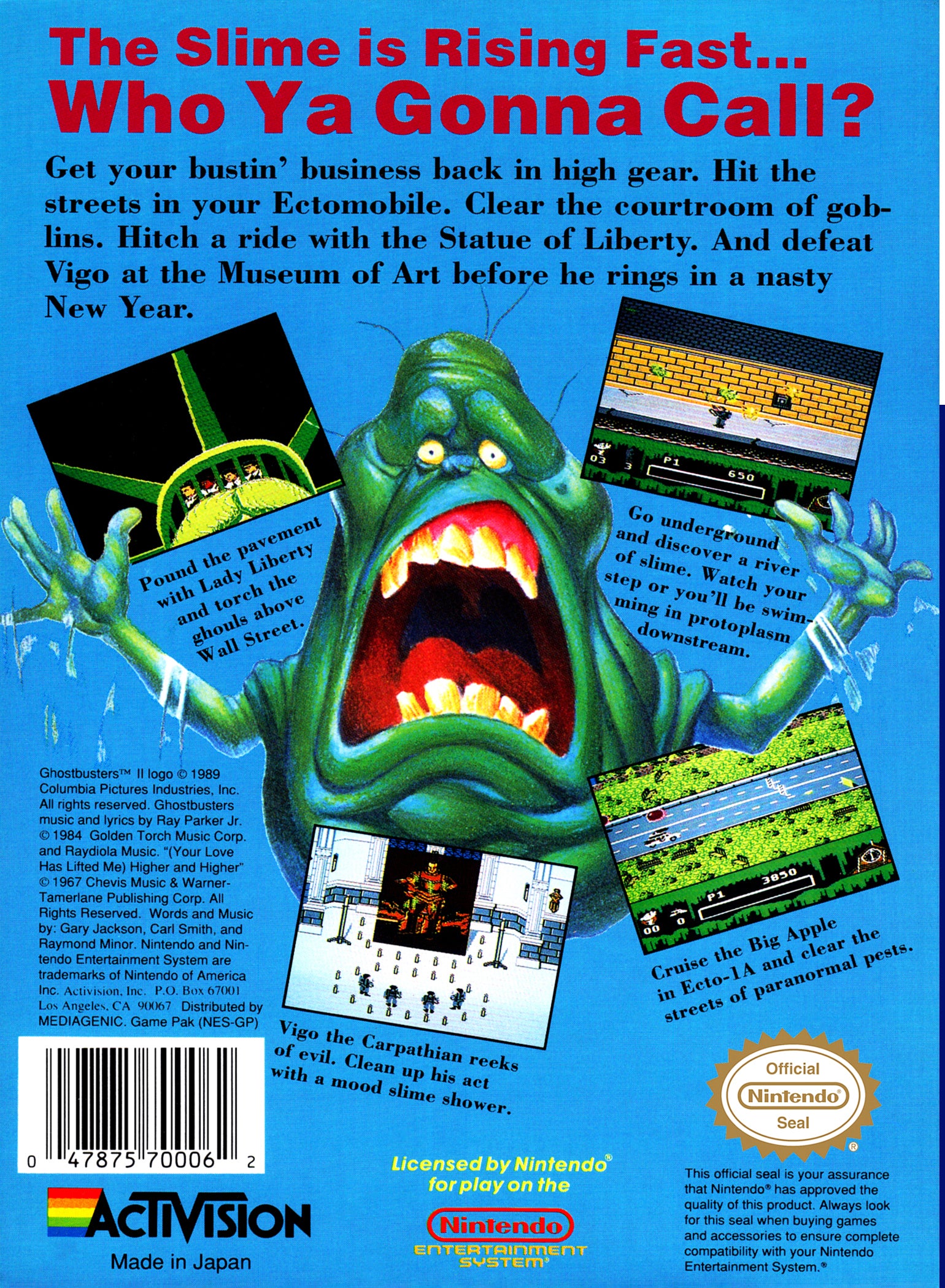 Ghostbusters II NES - Video Game - Used - CaveGamers - Image 2