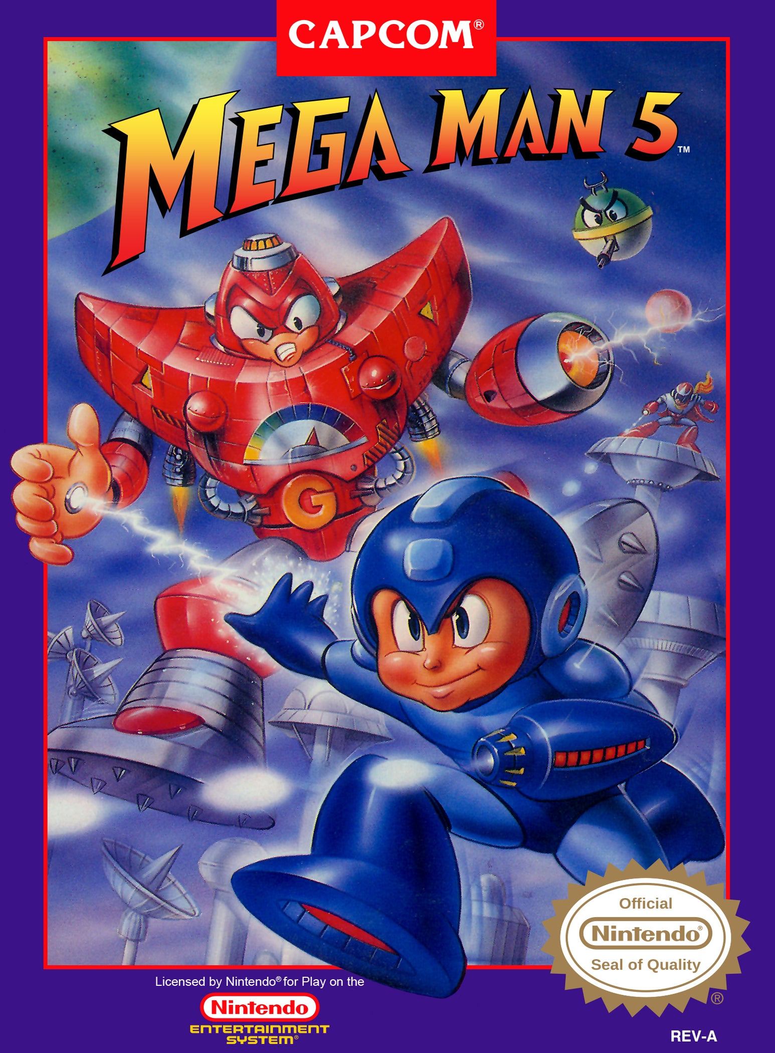 Mega Man 5 NES - Video Game - Used - CaveGamers