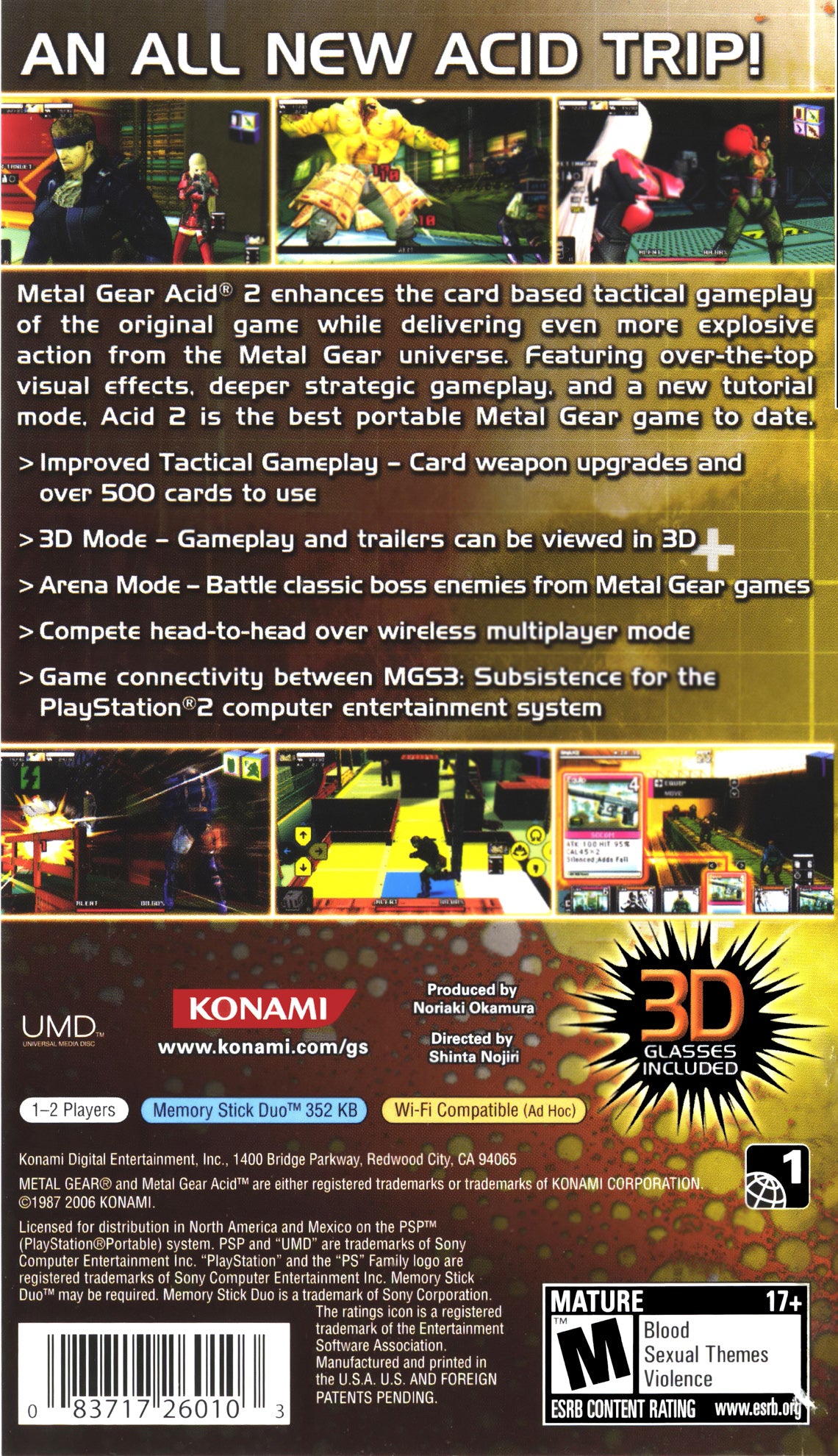 Metal Gear Acid 2 PSP - Video Game - Used - CaveGamers - Image 2