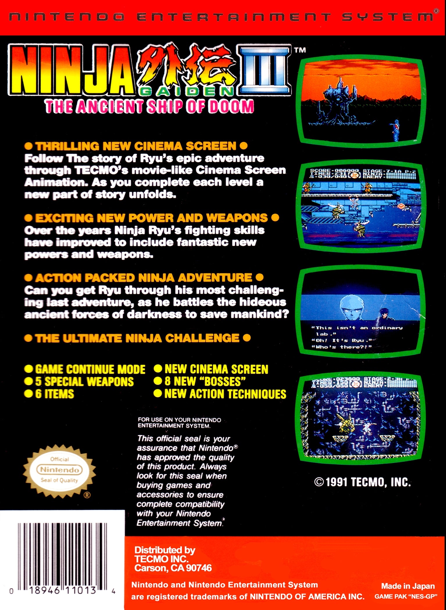 Ninja Gaiden III: The Ancient Ship of Doom