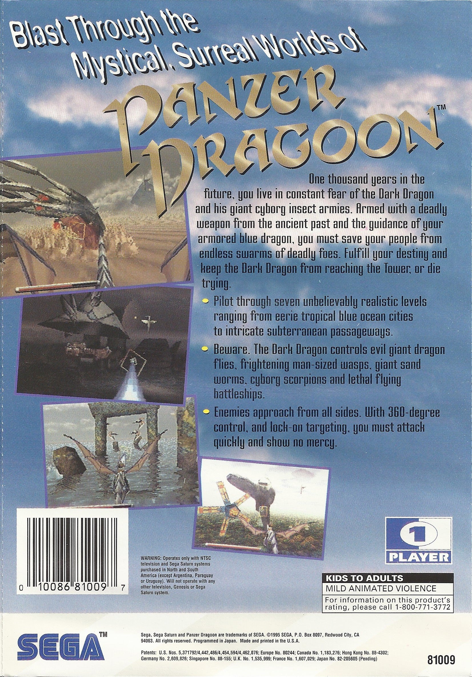 Panzer Dragoon Saturn - Video Game - Used - CaveGamers - Image 2