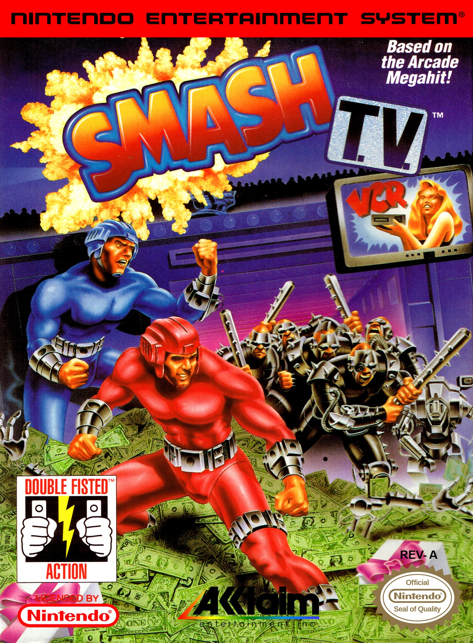 Smash TV NES - Video Game - Used - CaveGamers